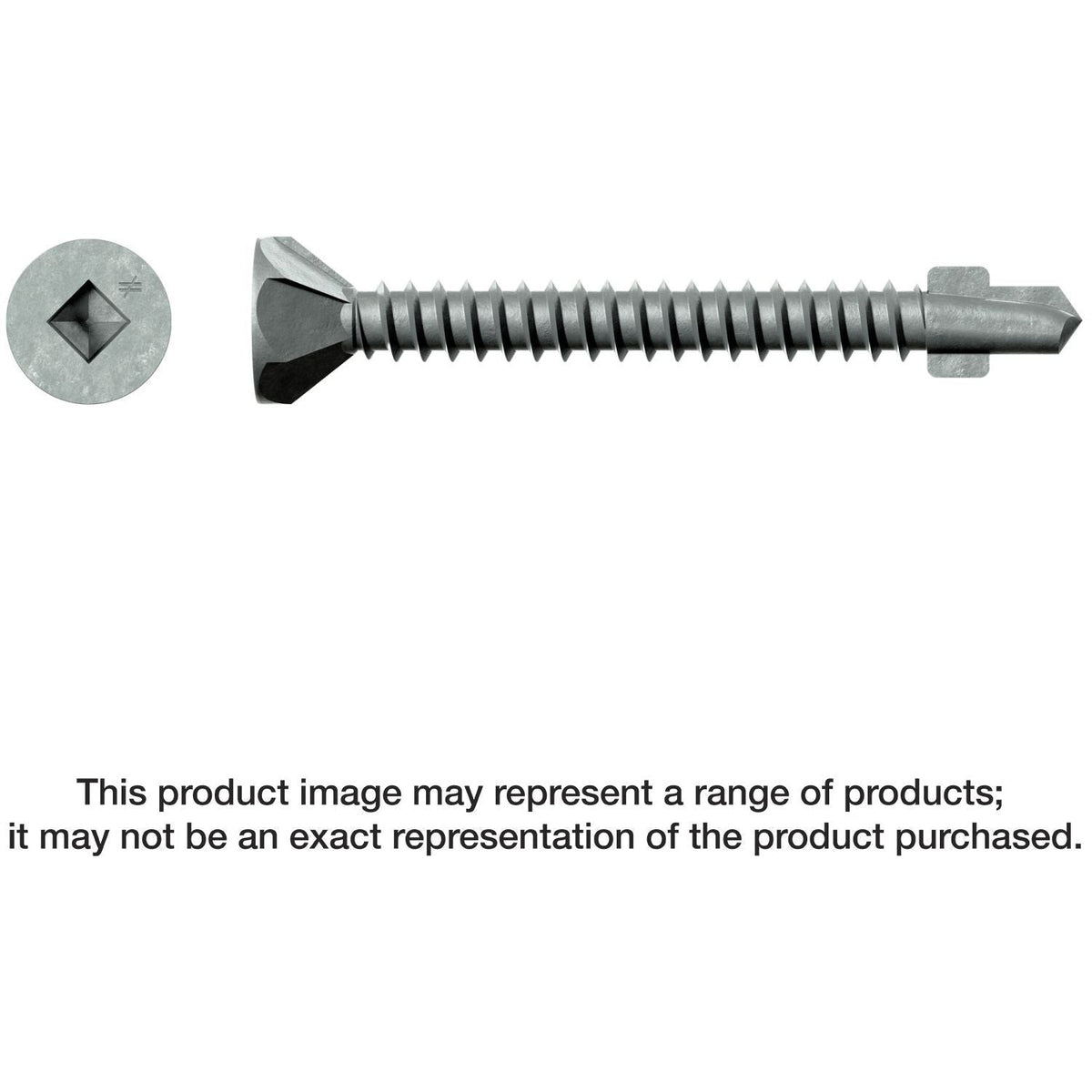 Simpson Strong-Tie CBSDQ158S CBSDQ Sheathing-to-CFS Screw (Collated), #8 x 1-5/8-in. #2 Square Undersized, 1500-Pack