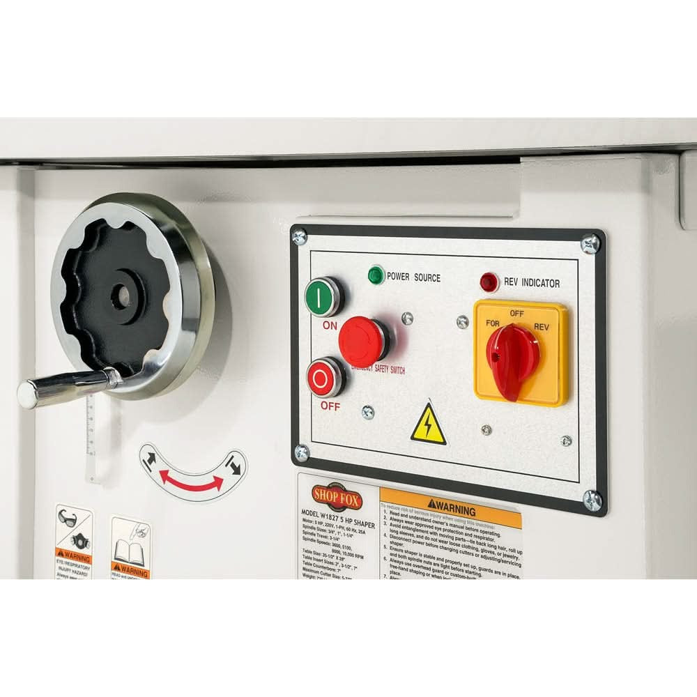 Shop Fox W1827 5 HP Shaper