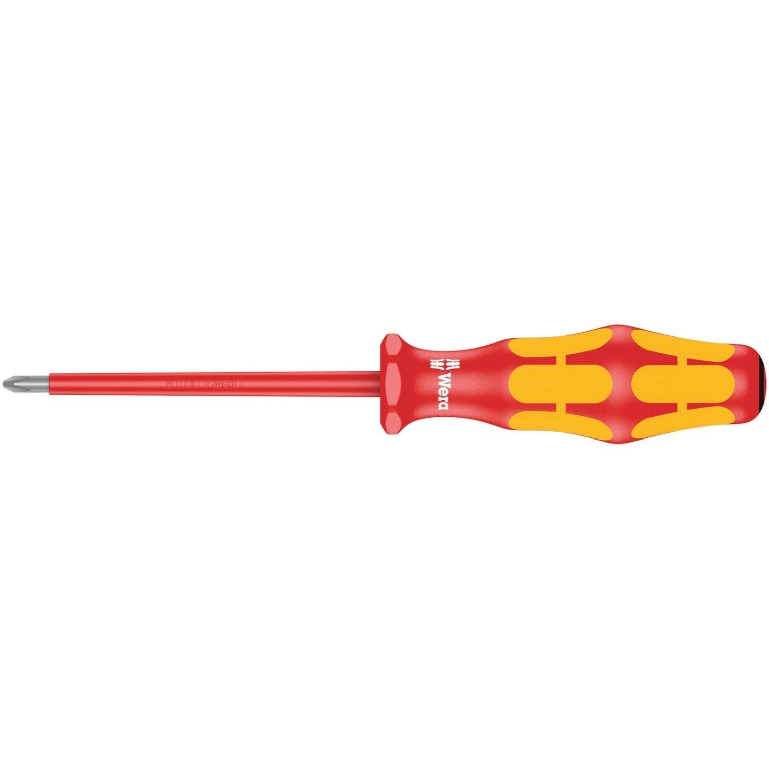 Wera 165 I Pz VDE Insulated Screwdriver For Pozidriv Screws, Pz 0x80-mm.