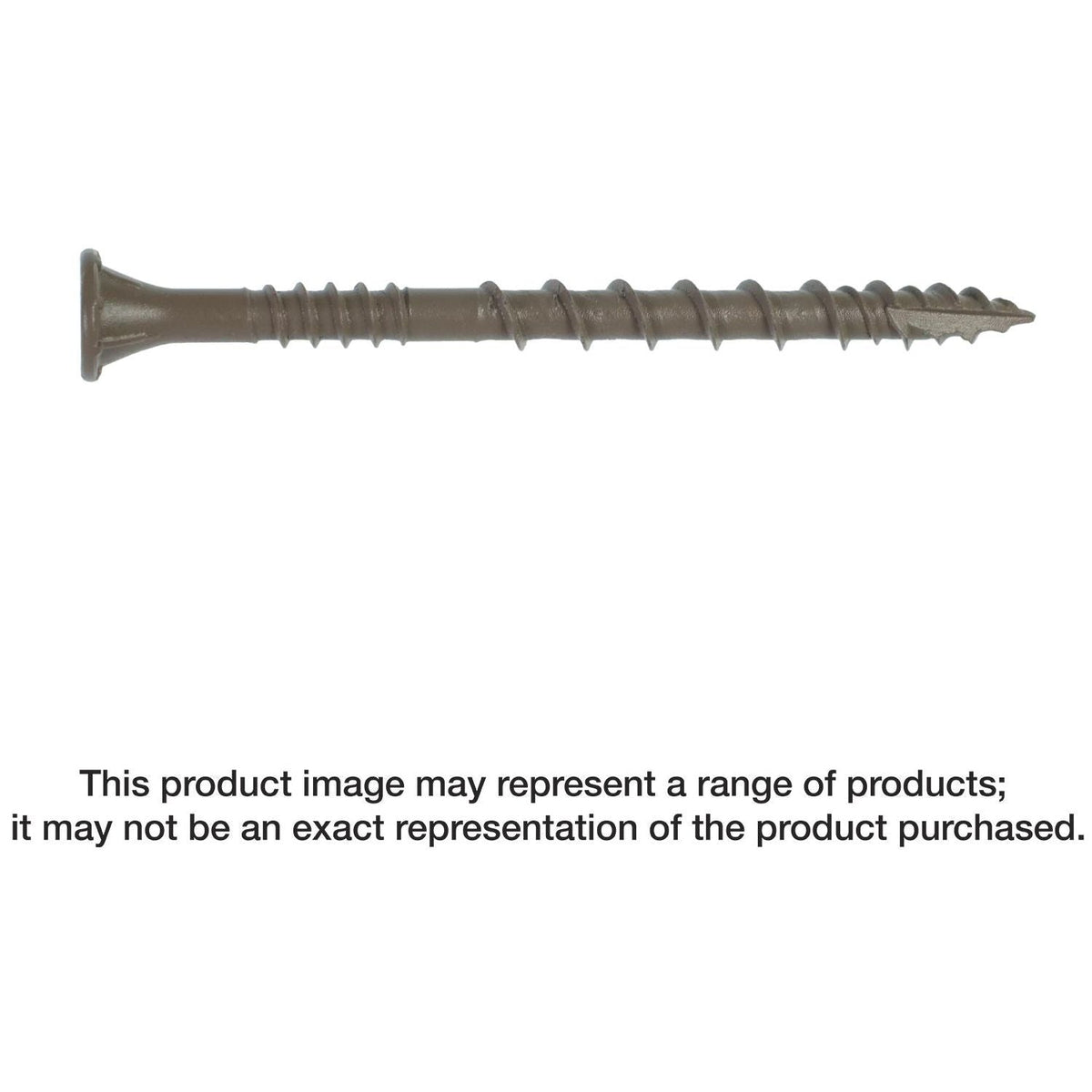 Simpson Strong-Tie DSVT158R160 Deck-Drive DSV WOOD Screw, #8 x 1-5/8-in. T25, Flat Head, Quik Guard, Tan, 160-Pack