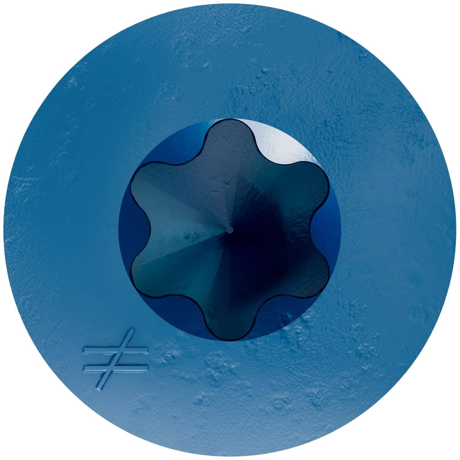 Simpson Strong-Tie TNT18114TFC25 Titen Turbo, 3/16-in. x 1-1/4-in. 6-Lobe Flat-Head Concrete and Masonry Screw, Blue, 25-Pack