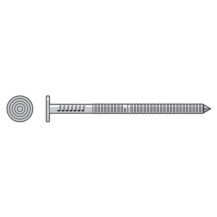 Simpson Strong-Tie T5KR55 Premium Siding Nail, 1-3/4-in. x 5/32-in. Head Dia., Type 316 Stainless Steel, 5-lb.