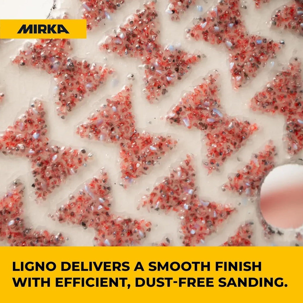 Mirka Ultimax Ligno 3 x 4-in. P180 Hook-and-Loop Sanding Sheets, 50-Pack (UL-6B8-180)
