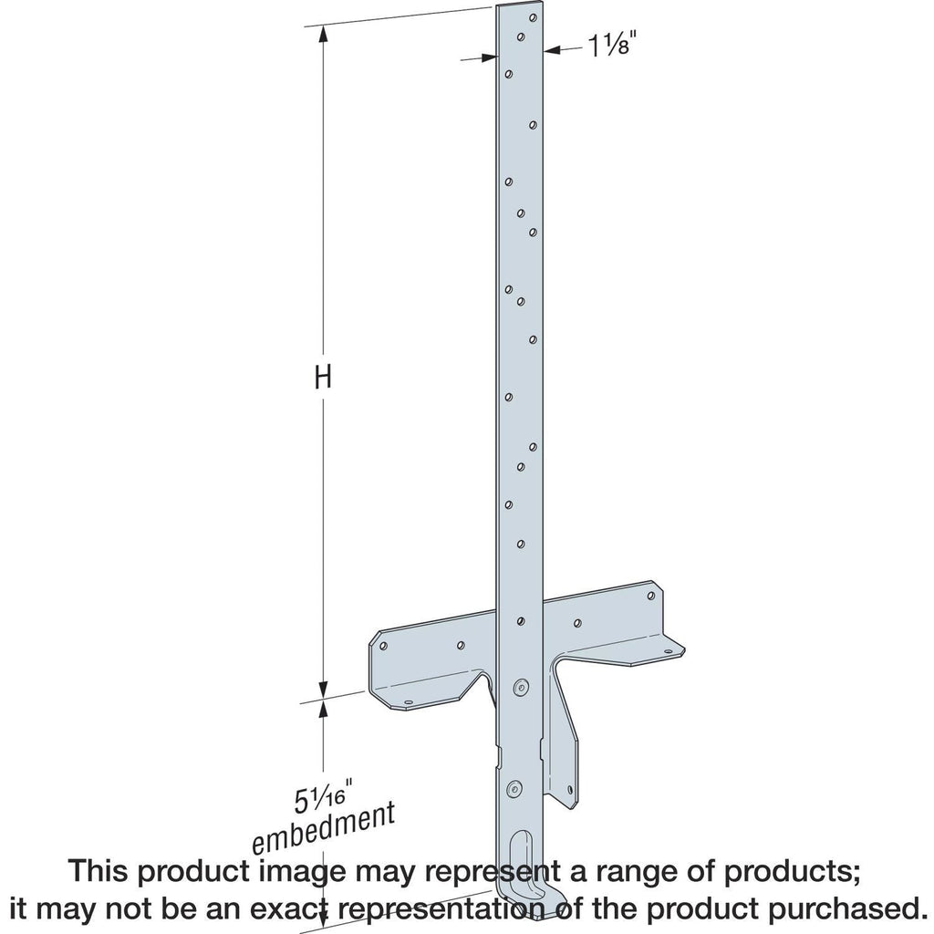Simpson Strong-Tie HETAL20Z HETAL 20-in. ZMAX Galvanized Heavy Embedded Truss Anchor