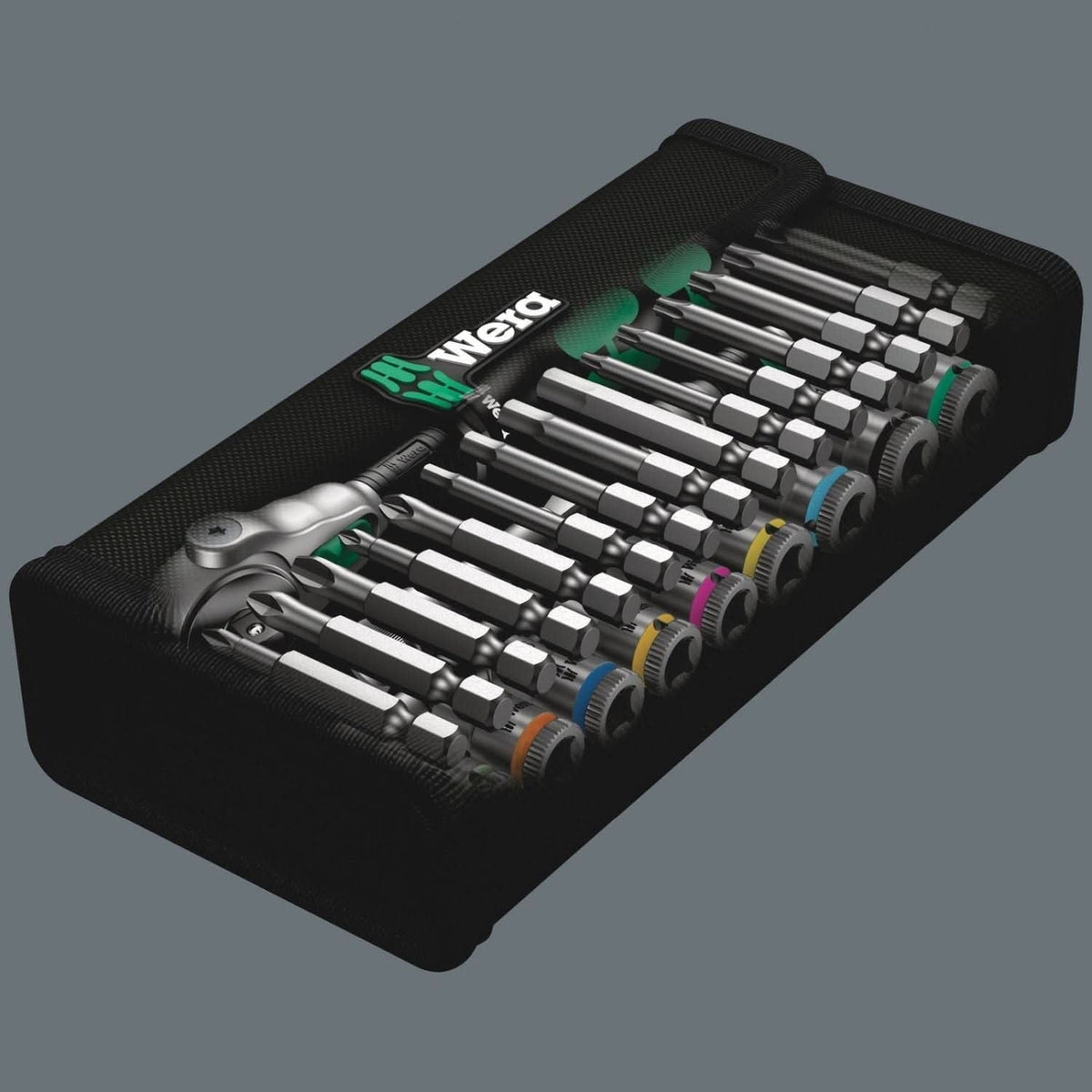 Wera 8100 Sa 6 Zyklop Speed Ratchet Set, 1/4-in. Drive, Metric, 28-Pieces