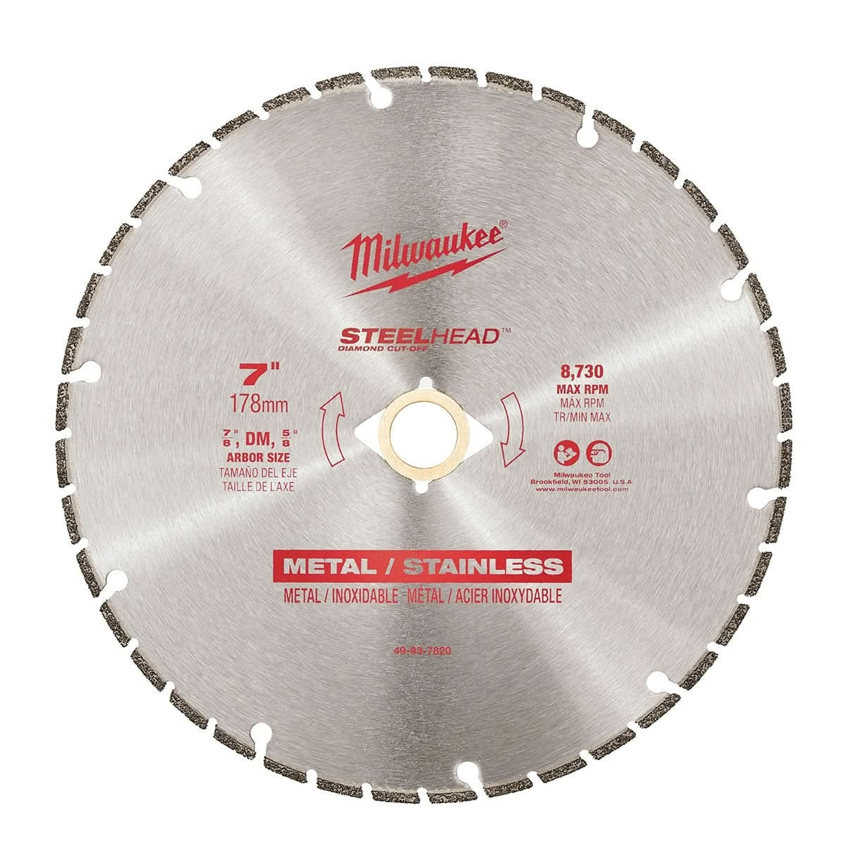 Milwaukee 49-93-7820 7" SteelHead Diamond Cut-Off