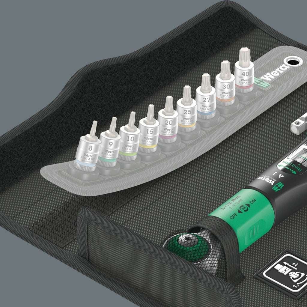 Wera Safe-Torque A 1 Set 1, 1/4-in. Square Head Drive, 2-12 Nm, 10-Pieces