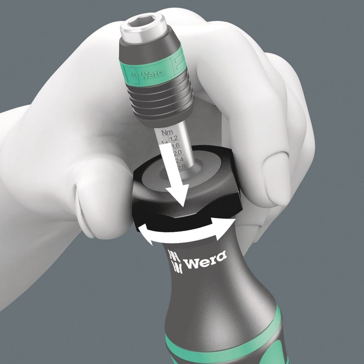Wera 7445/46/47 Kraftform Torque Screwdriver Set 2.5-55.0 In.Lbs., 27-Pieces