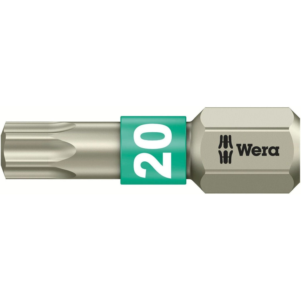 Wera 3867/1 Ts Torx Bit, Stainless, Torx 20x25-mm.