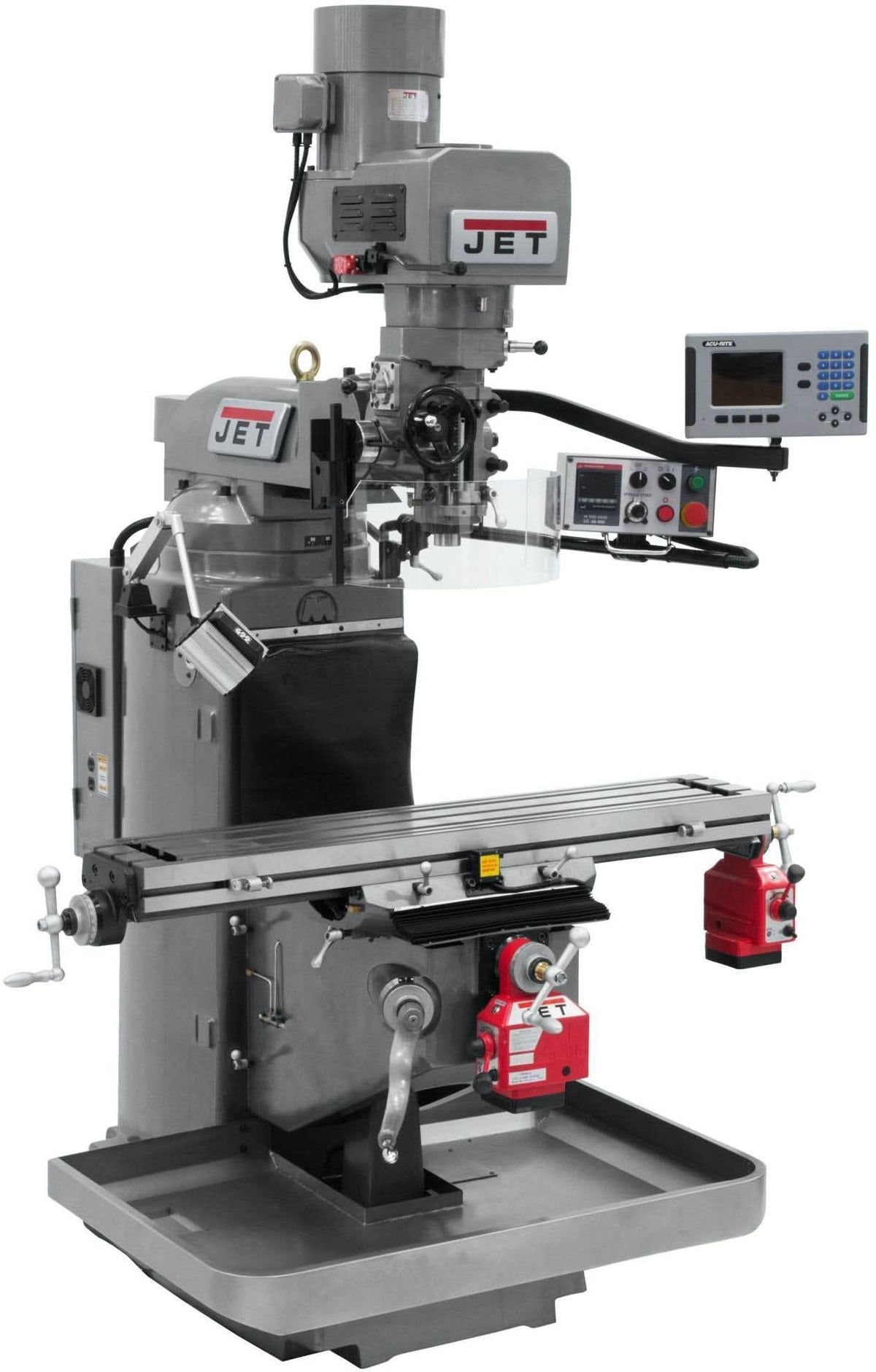 Jet Tools 690532 JTM-949EVS Mill With 3-Axis Acu-Rite 200S DRO (Quill) With X and Y-Axis Powerfeeds