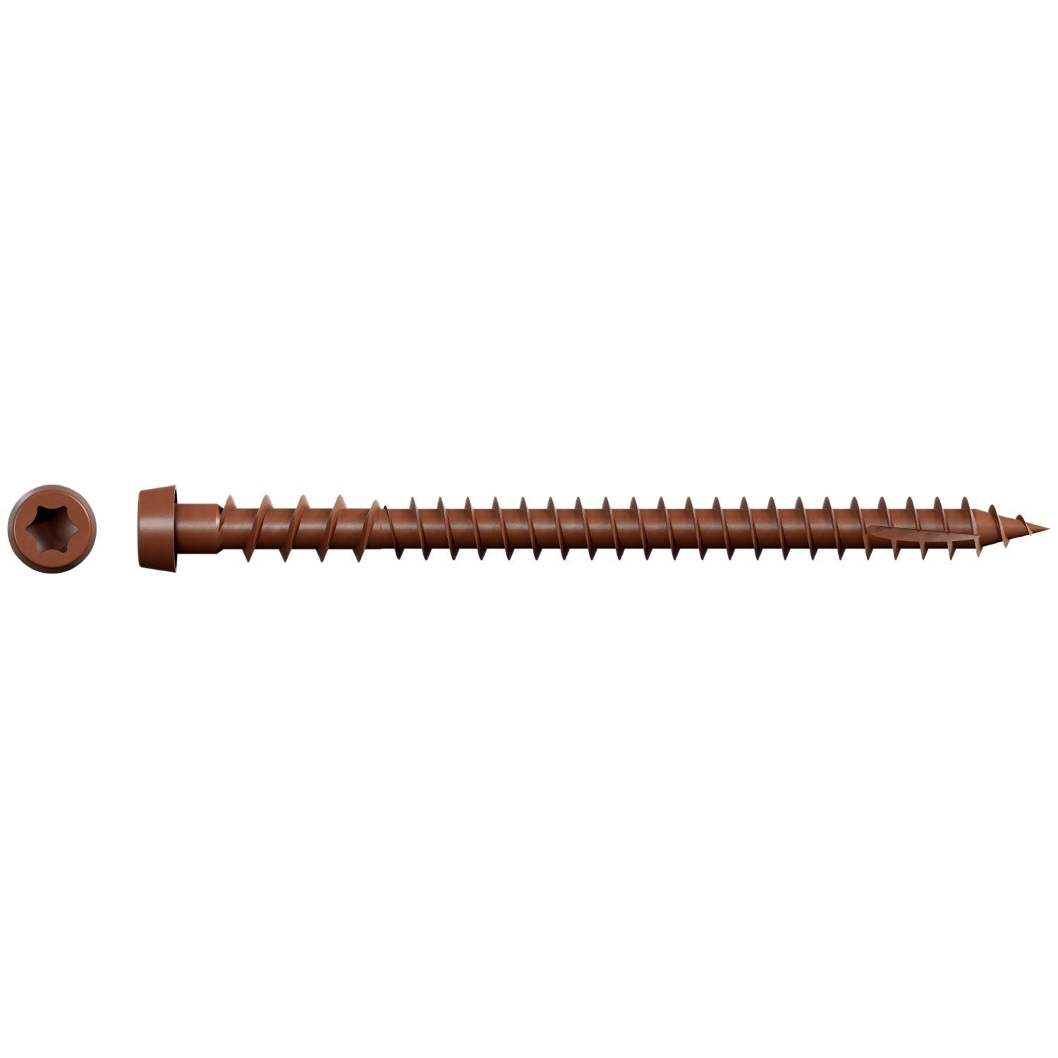 Simpson Strong-Tie DCU234STN01 Deck-Drive DCU COMPOSITE Screw (Collated), #10 x 2-3/4-in. Quik Guard Tan 01, 1000-Pack