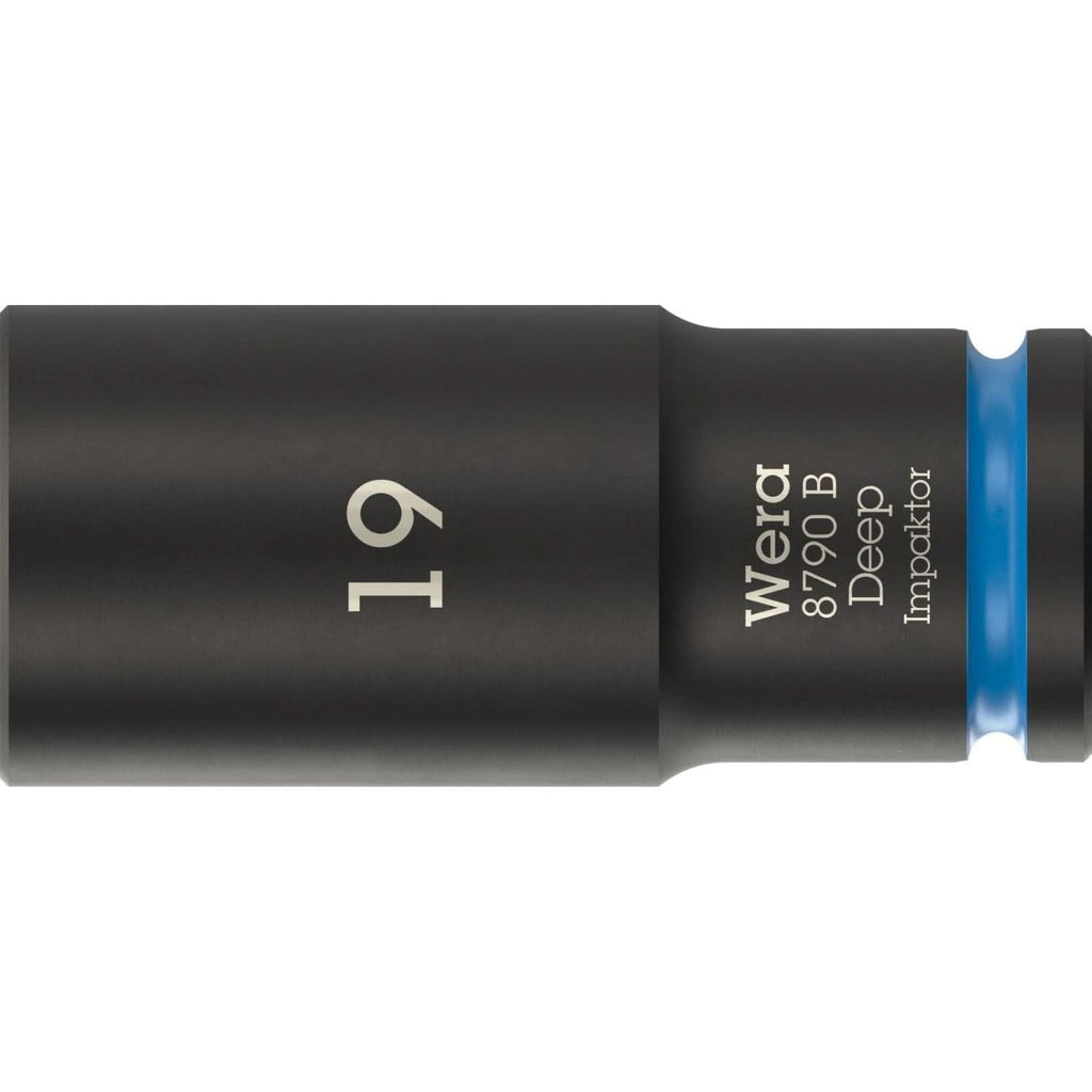 Wera 8790 B Impaktor Deep Socket With 3/8-in. Drive, 19x63-mm.