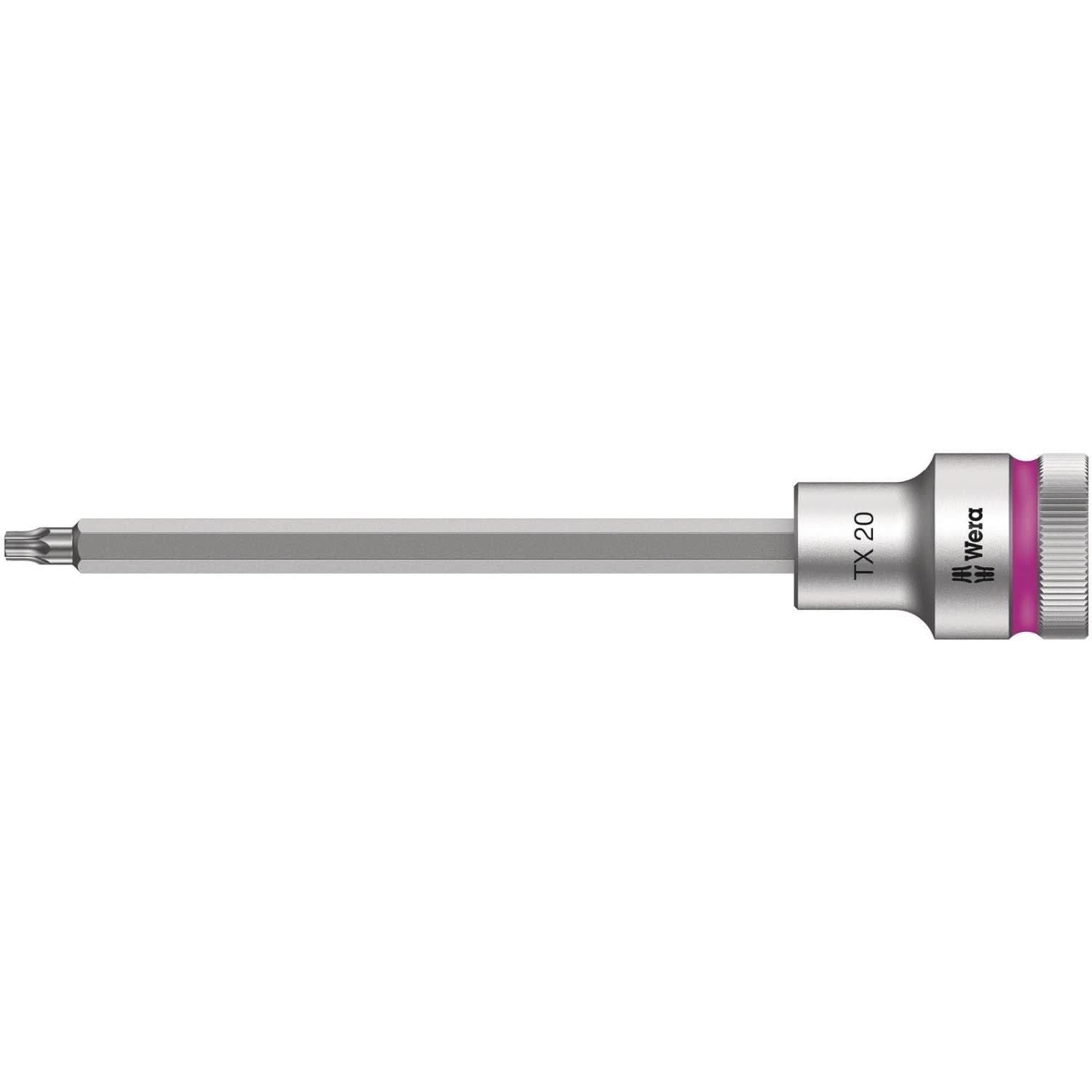 Wera 8767 C Hf Torx Zyklop Bit Socket With 1/2-in. Drive With Holding Function, Torx 20x140-mm.
