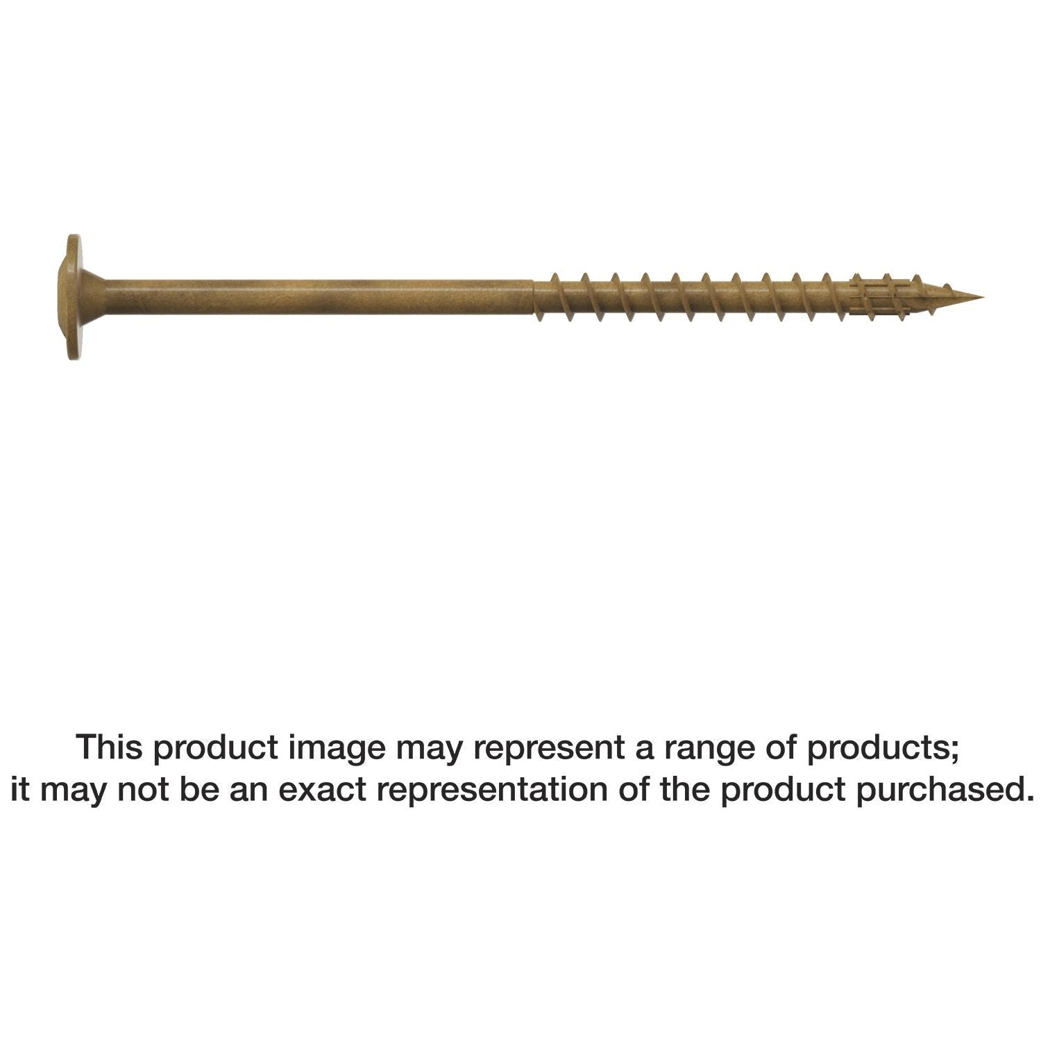 Simpson Strong-Tie CBT08300R50 Wafer-Head Construction Screw, #8 x 3-in. T20, Quik Guard, Tan, 50-Pack