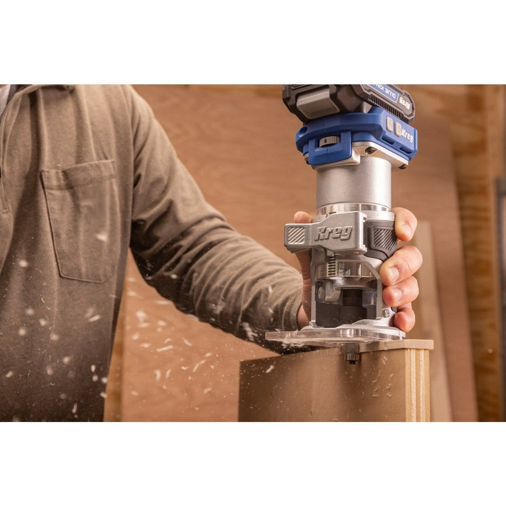 Kreg 20V Ionic Drive Cordless 1/4-in Trim Router + 2.0Ah Battery/Charger