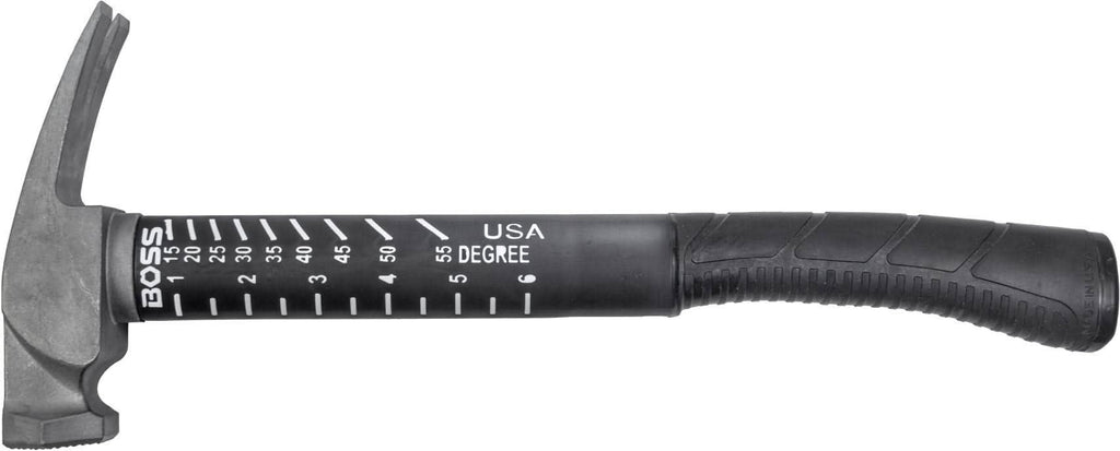 Boss Hammers BH14TIPFS 14 oz Titanium Hybrid Smooth Face Hammer with Fiberglass Handle
