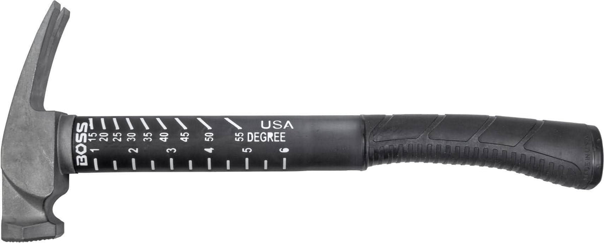 Boss Hammers BH14TIPFS 14 oz Titanium Hybrid Smooth Face Hammer with Fiberglass Handle