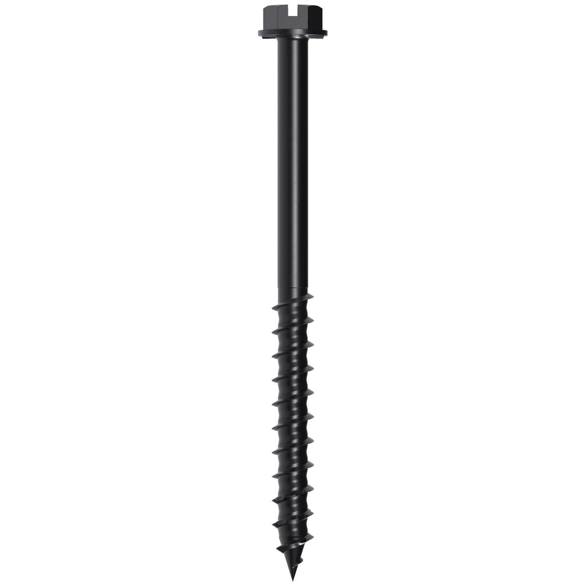 Simpson Strong-Tie TNTBL25314H Titen Turbo, 1/4-in. x 3-1/4-in. Hex-Head Concrete and Masonry Screw, Black, 100-Pack