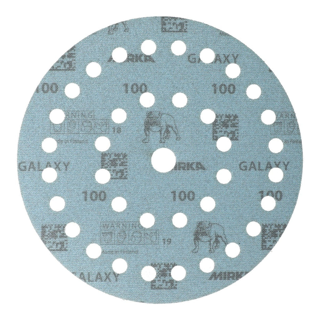 Mirka Galaxy 7-in. 80 Grit 37-Hole Grip Sanding Disc, 50 Pack (FY-6AO-080)