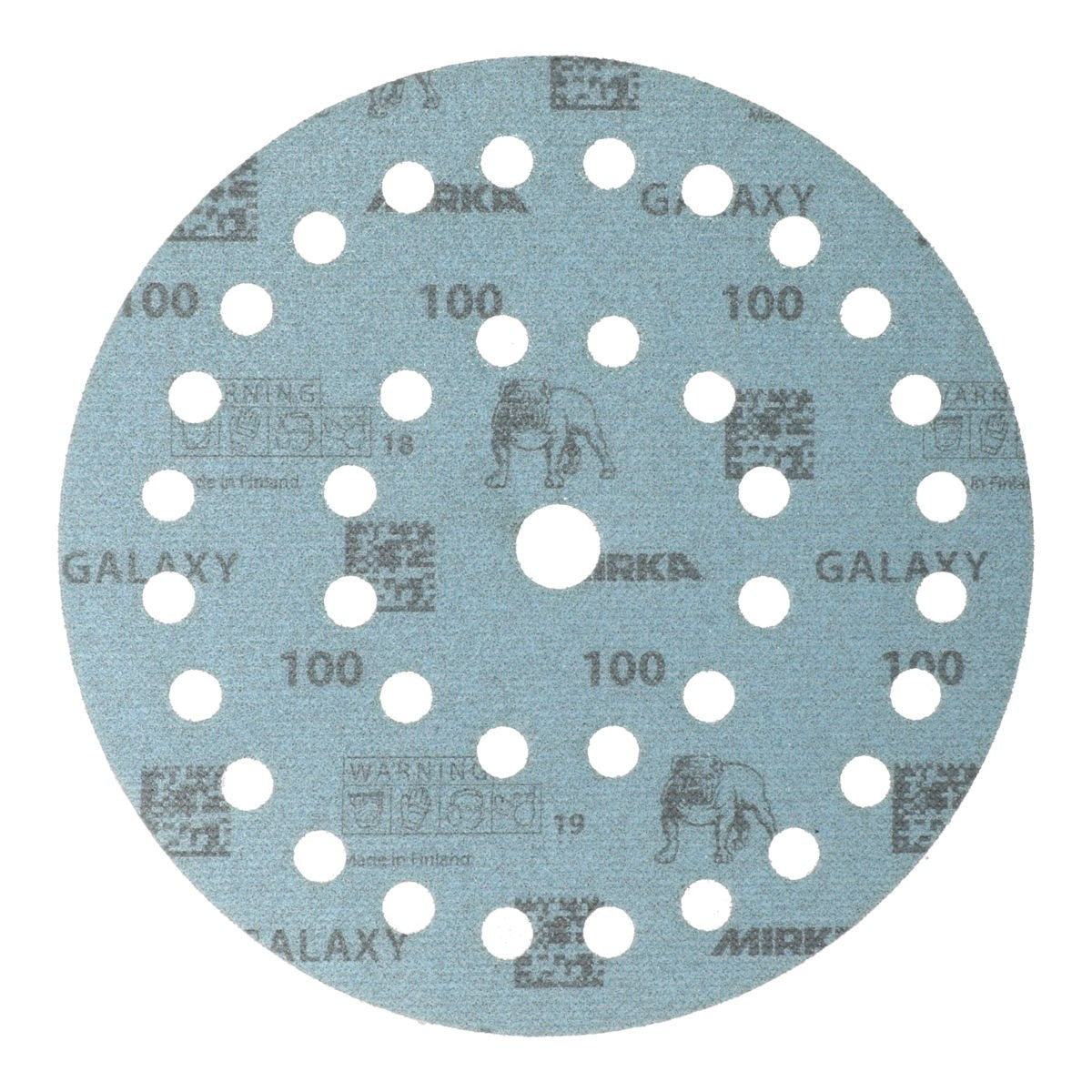Mirka Galaxy 7-in. 80 Grit 37-Hole Grip Sanding Disc, 50 Pack (FY-6AO-080)