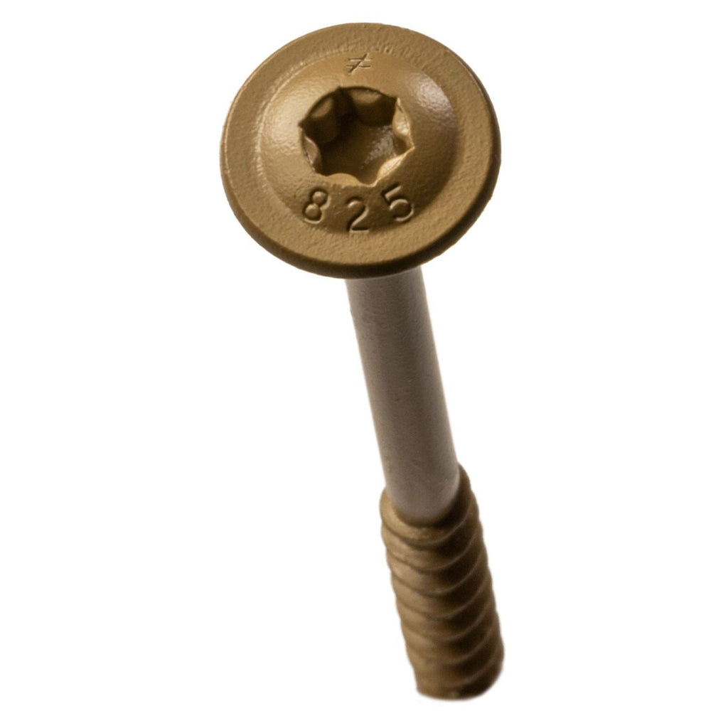 Simpson Strong-Tie CBT08212R200 Wafer-Head Construction Screw, #8 x 2-1/2-in. T20, Quik Guard, Tan, 200-Pack
