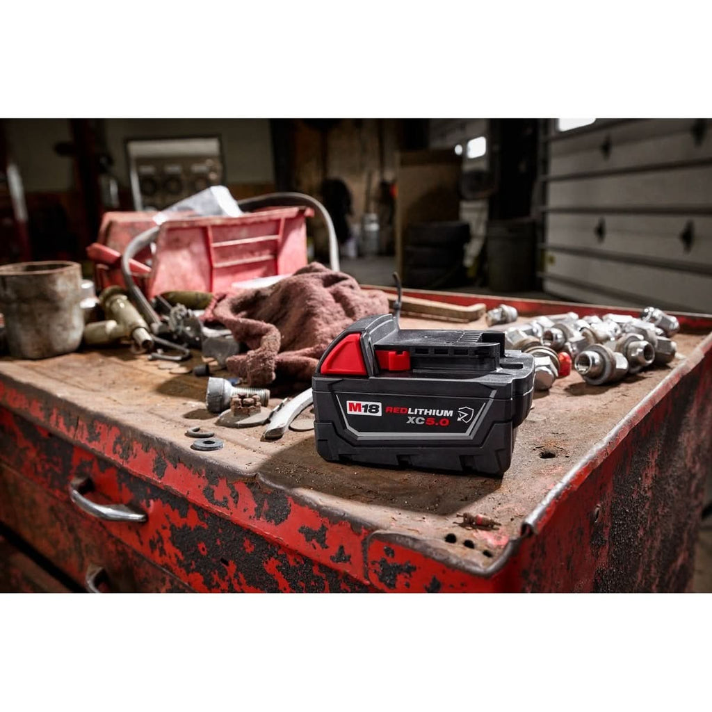 Milwaukee 48-11-1850R M18 REDLITHIUM XC5.0 Oil & Solvent Resistant Battery, 2-Pack (PROMO)