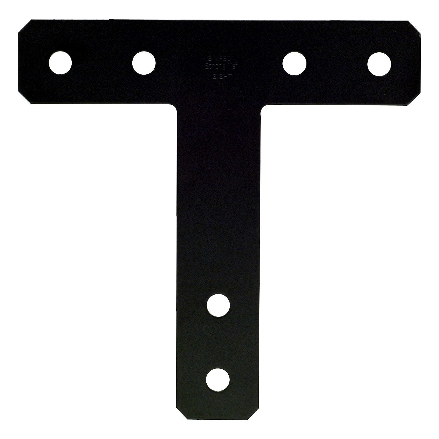 Simpson Strong-Tie 1212HTPC HTPC 12-in. x 12-in. 7-Gauge Black Powder-Coated Ornamental T Strap