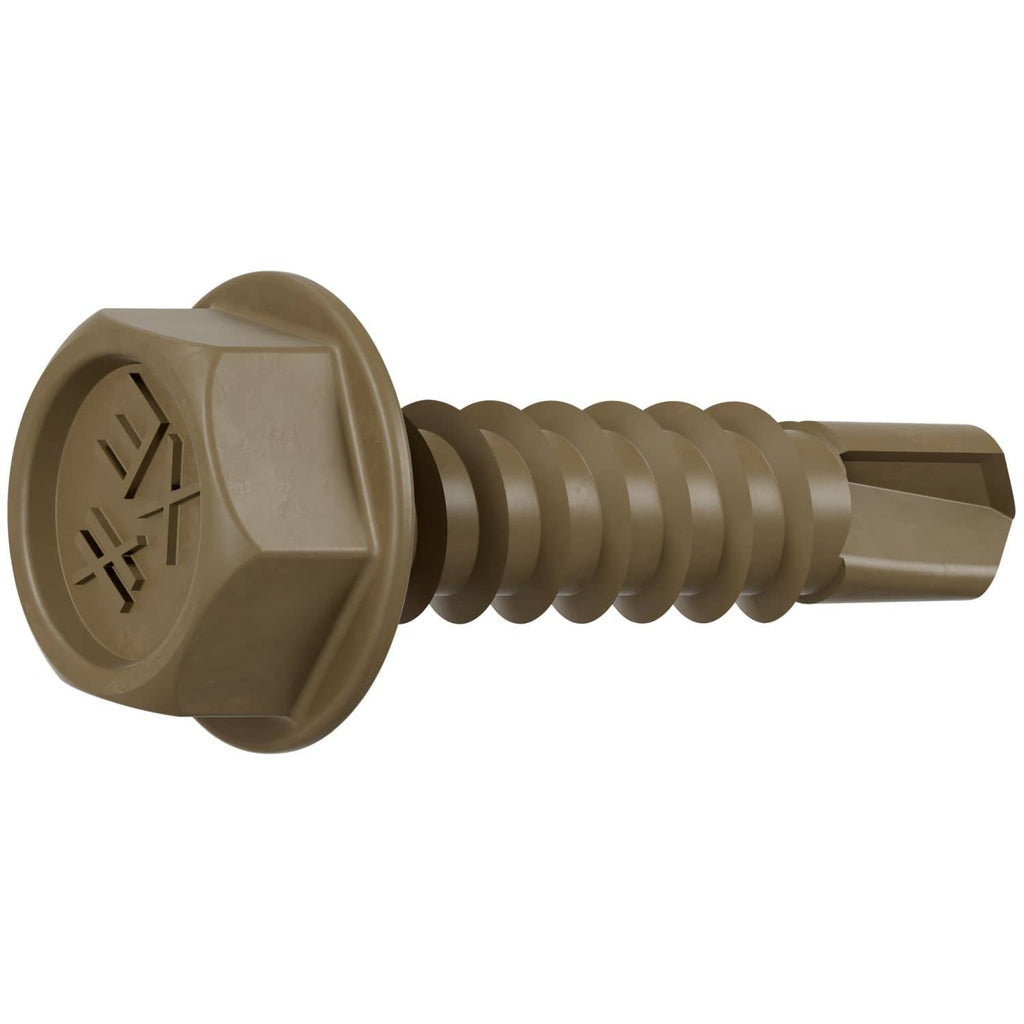 Simpson Strong-Tie XEQ34B1016C Strong-Drive XE EXTERIOR STRUCTURAL METAL Screw, #10 x 3/4-in. 5/16 Hex, 100-Pack
