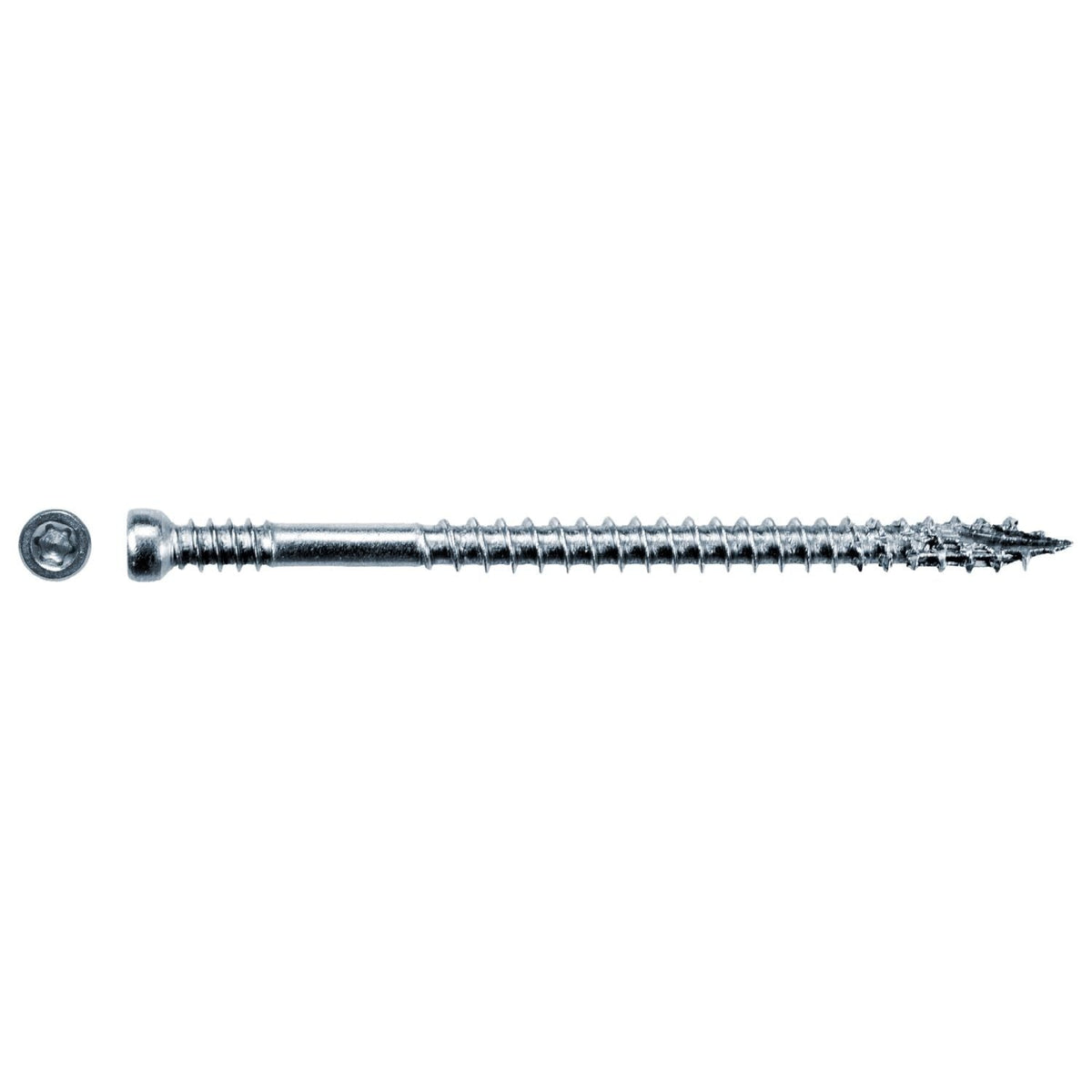 Simpson Strong-Tie FT07212T100 Finish Trim Screw, #7 x 2-1/2-in. T10, Trim-Head, Type 316, 100-Pack