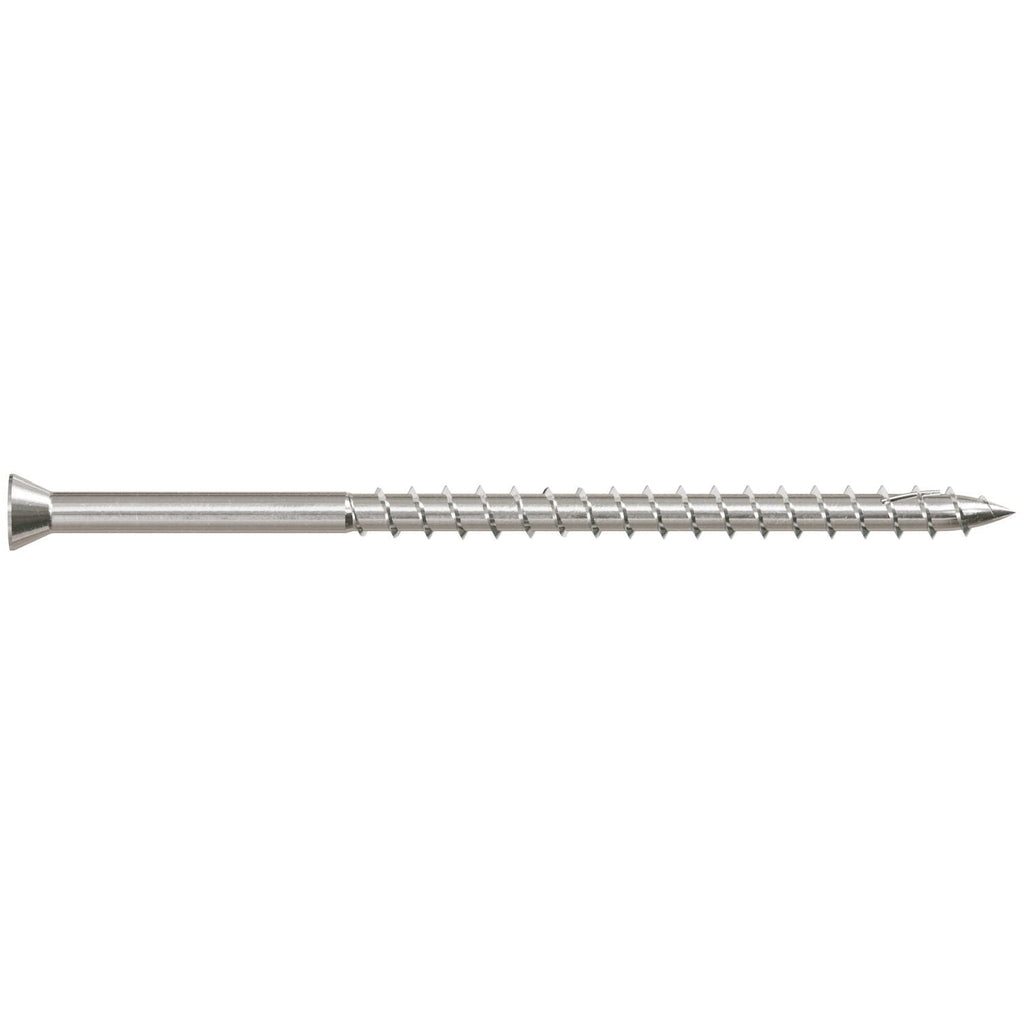 Simpson Strong-Tie T07300FWP Deck-Drive DWP WOOD SS Screw, #7 x 3-in. T-15, Trim Head, Type 316, 60-Pack