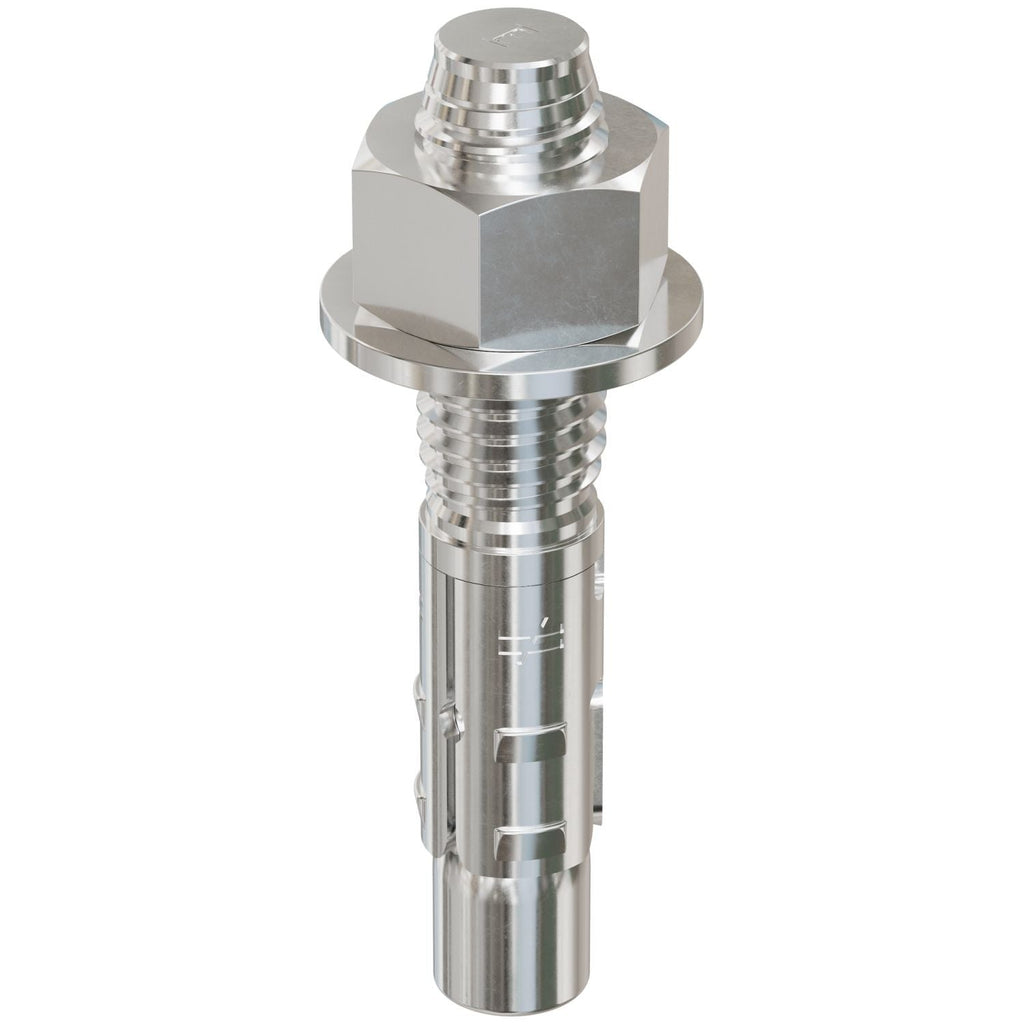 Simpson Strong-Tie STB2-623124SSR20 Strong-Bolt 2, 5/8-in. x 3-1/2-in. Type 304 Stainless-Steel Wedge Anchor, 20-Pack