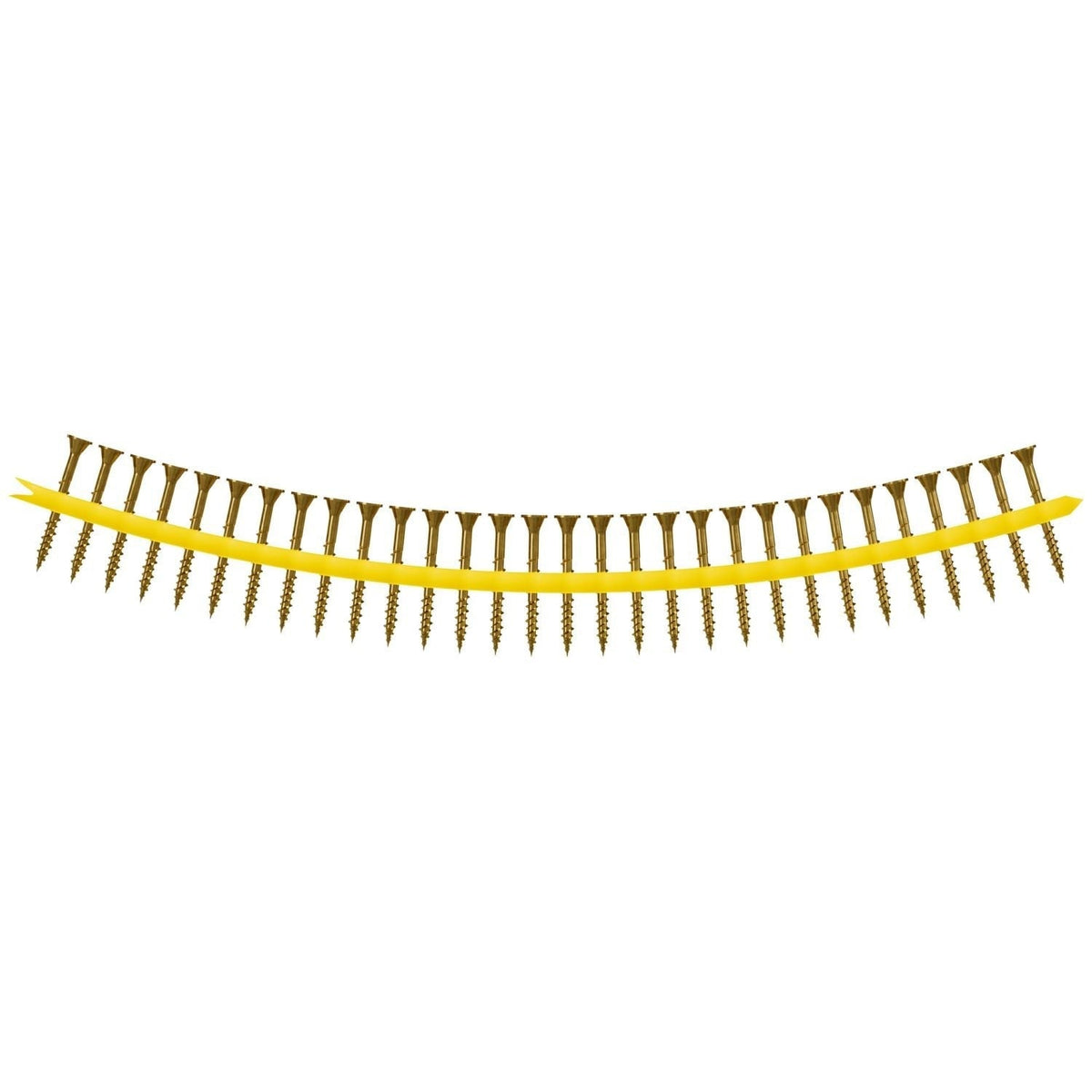 Simpson Strong-Tie Strong-Drive Subfloor Collated Screw, #9 x 1-3/4-in. T25, Yellow Zinc, 2000-Pack (WSV134S)