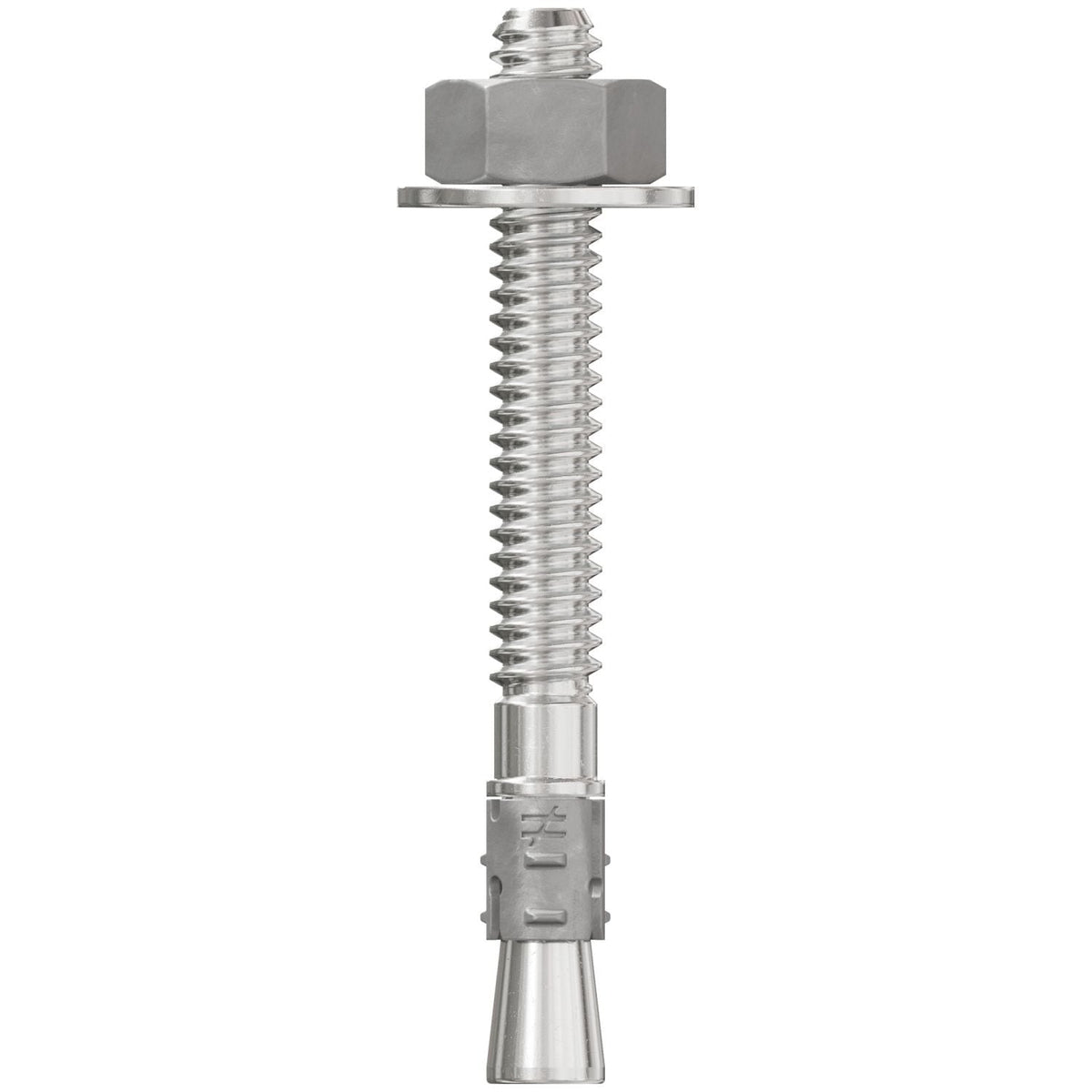 Simpson Strong-Tie STB2-25214S4F100 Strong-Bolt 2, 1/4-in. x 2-1/4-in. Type 304 Stainless-Steel Wedge Anchor, Fully Assembled, 100-Pack