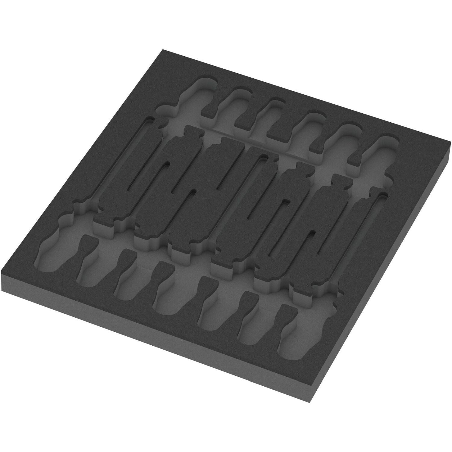 Wera 9814 Foam Insert The Chiseldriver Screwdriver Set 1, Empty, 344x30x392-mm.