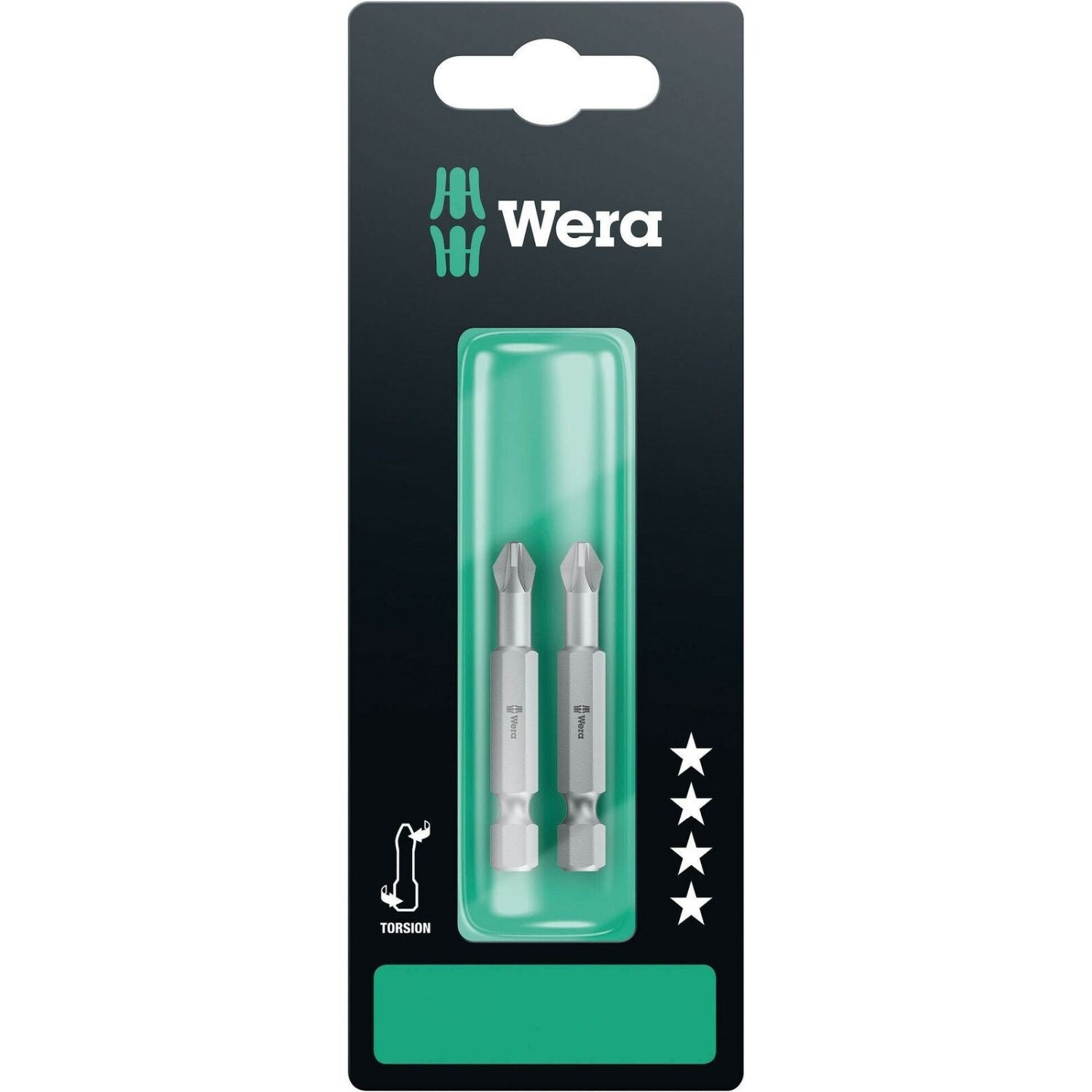 Wera 855/4 Tz SB Bit, Pz 2x50-mm., 2-Pieces