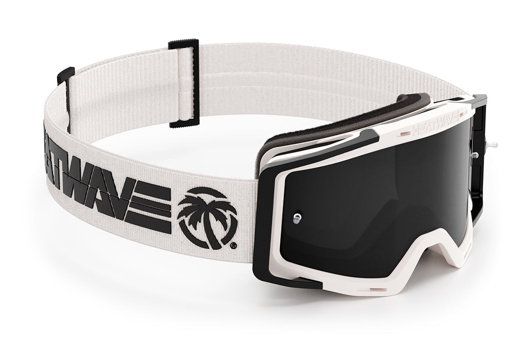 Heat Wave Billboard Icon WHITE MXG-250 Moto Goggle