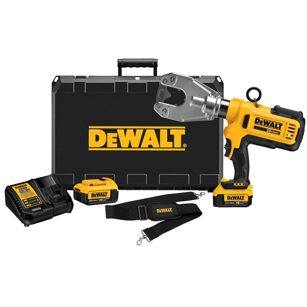 DeWalt DCE350M2 20V Dieless Cable Crimping Tool 4.0Ah Kit
