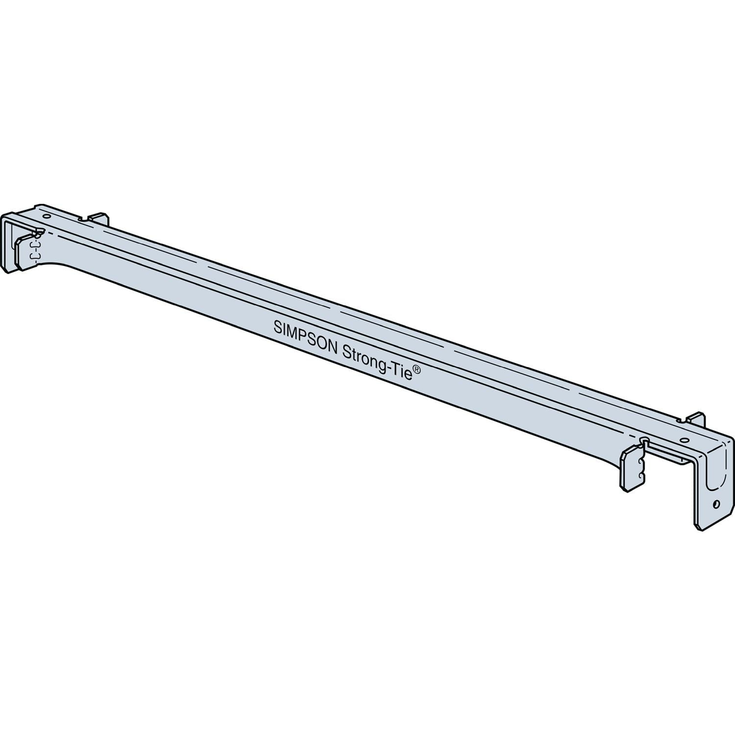 Simpson Strong-Tie 25-1/2-in. Galvanized Truss Spacer-Restraint (TSBR2-24)