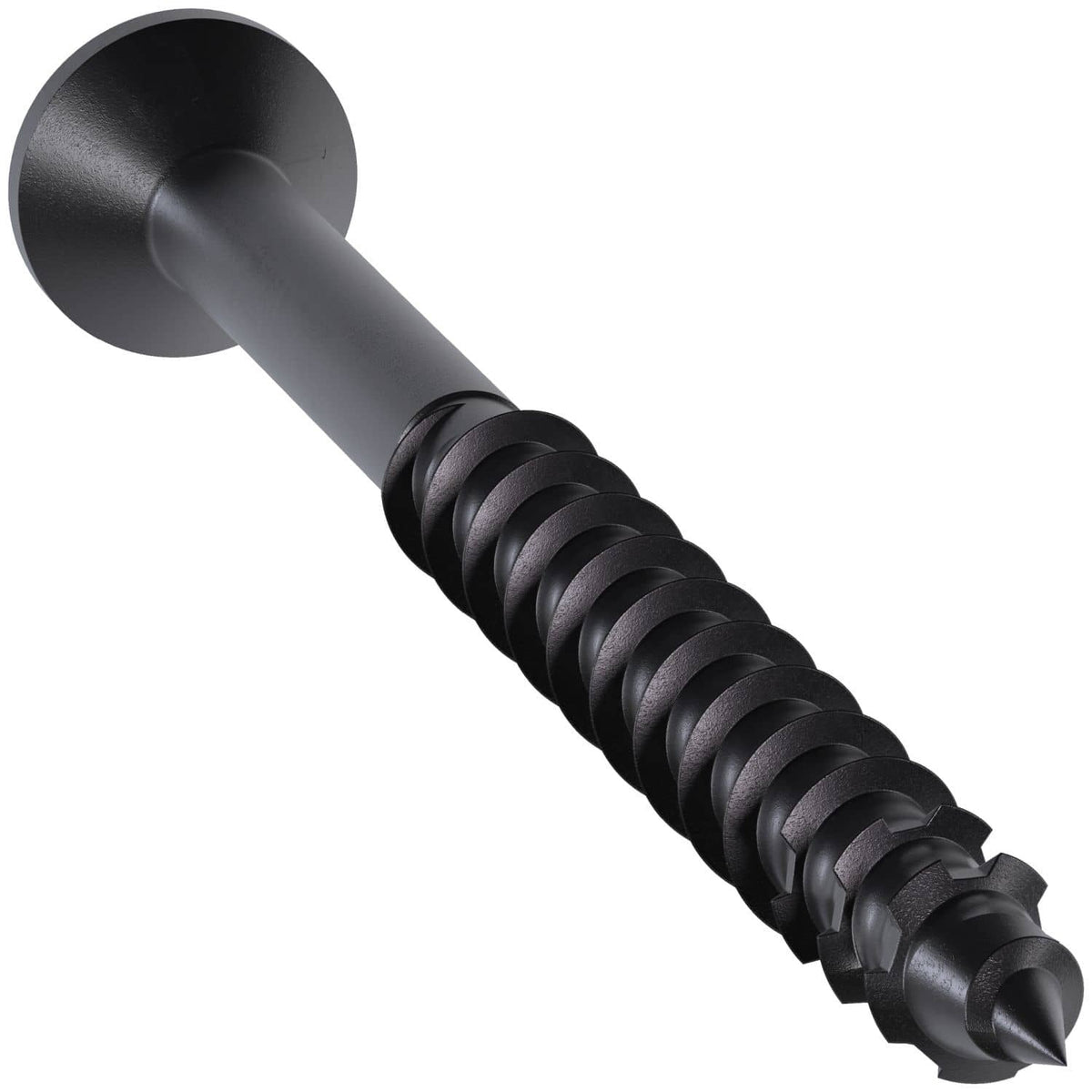 Simpson Strong-Tie TNTBL18234TF Titen Turbo, 3/16-in. x 2-3/4-in. 6-Lobe Flat-Head Concrete and Masonry Screw, Black, 100-Pack