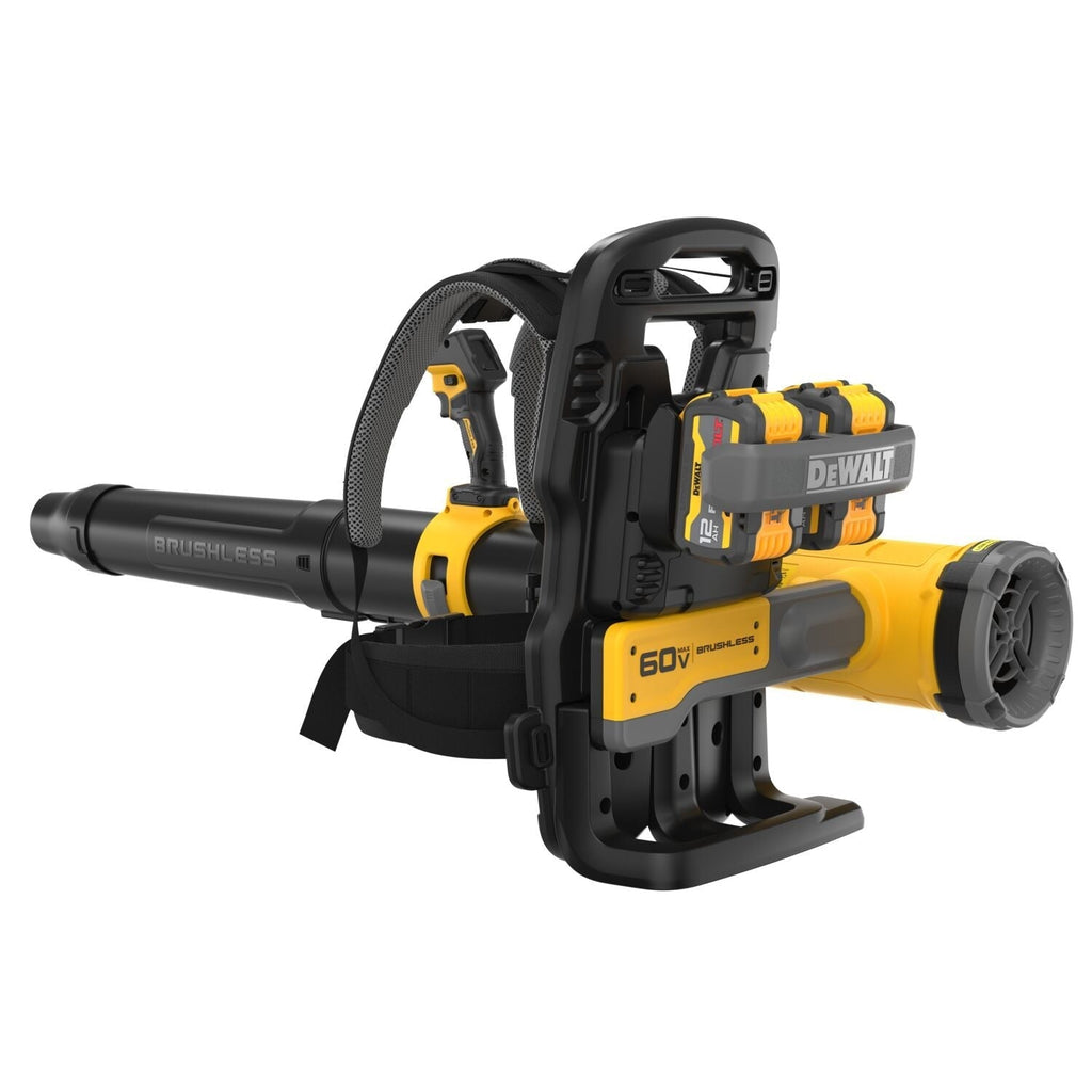 DeWALT DCBL570Y2 60V FlexVOLT 160-MPH 855-CFM Backpack Blower 12.0Ah Kit