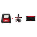 Milwaukee M18 ROVER Flood Light & Low Profile USB Headlamp Set with M18 Bluetooth Jobsite Radio