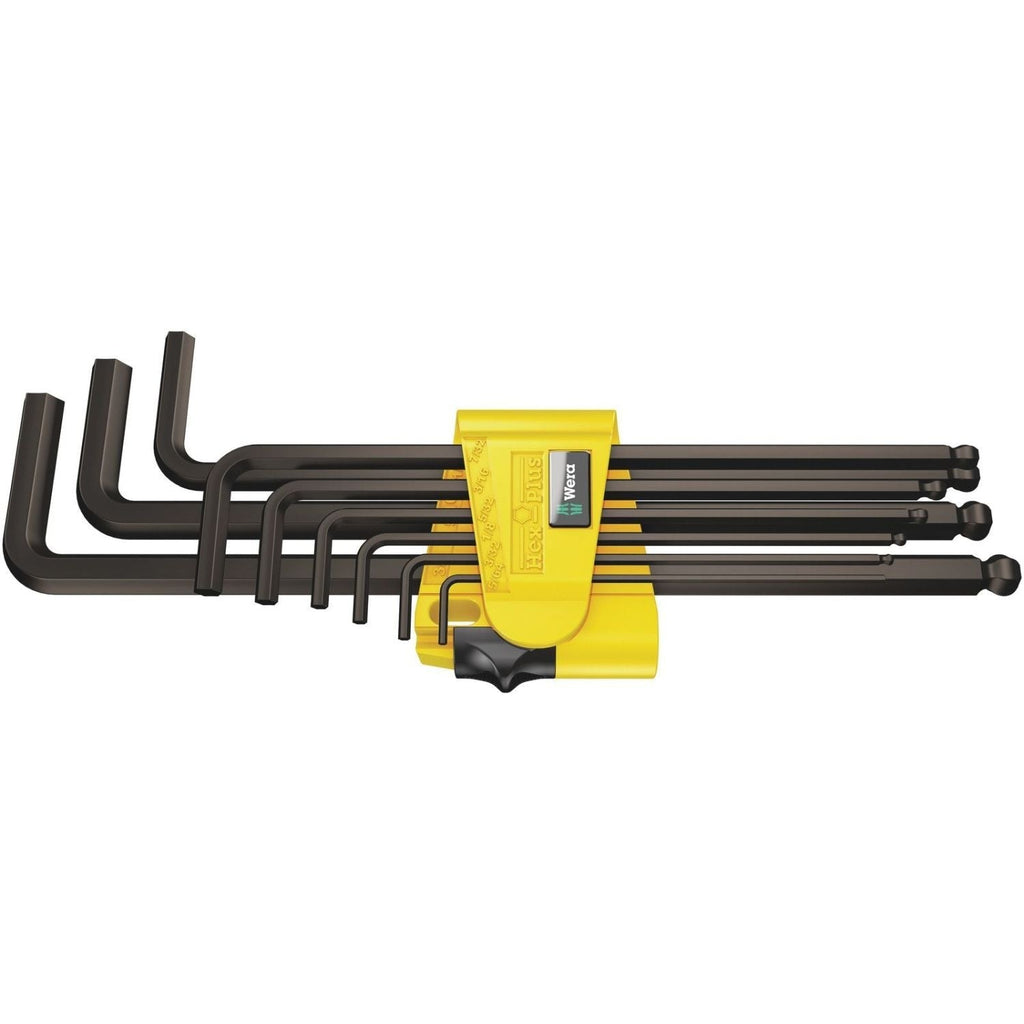 Wera 950/9 Hex-Plus Imperial 1 L-Key Set, Imperial, Blacklaser, 9-Pieces