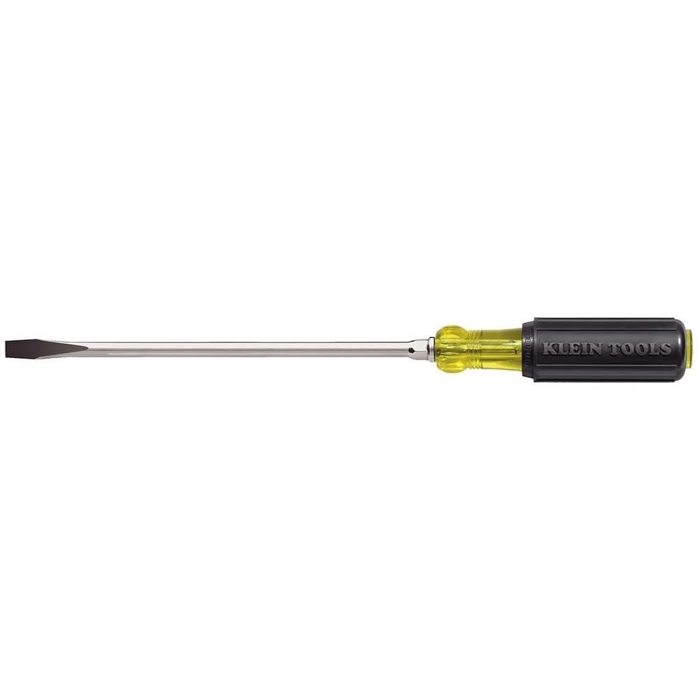 Klein 602-8 3/8" Keystone-Tip Screwdriver 8" Heavy-Duty Round-Shank