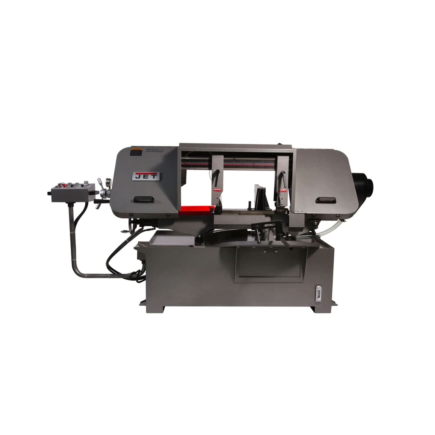 JET 424475 HBS-1220MSAH, 12" x 20" Semi-Automatic Mitering Variable Speed Bandsaw with Hydraulic Vise