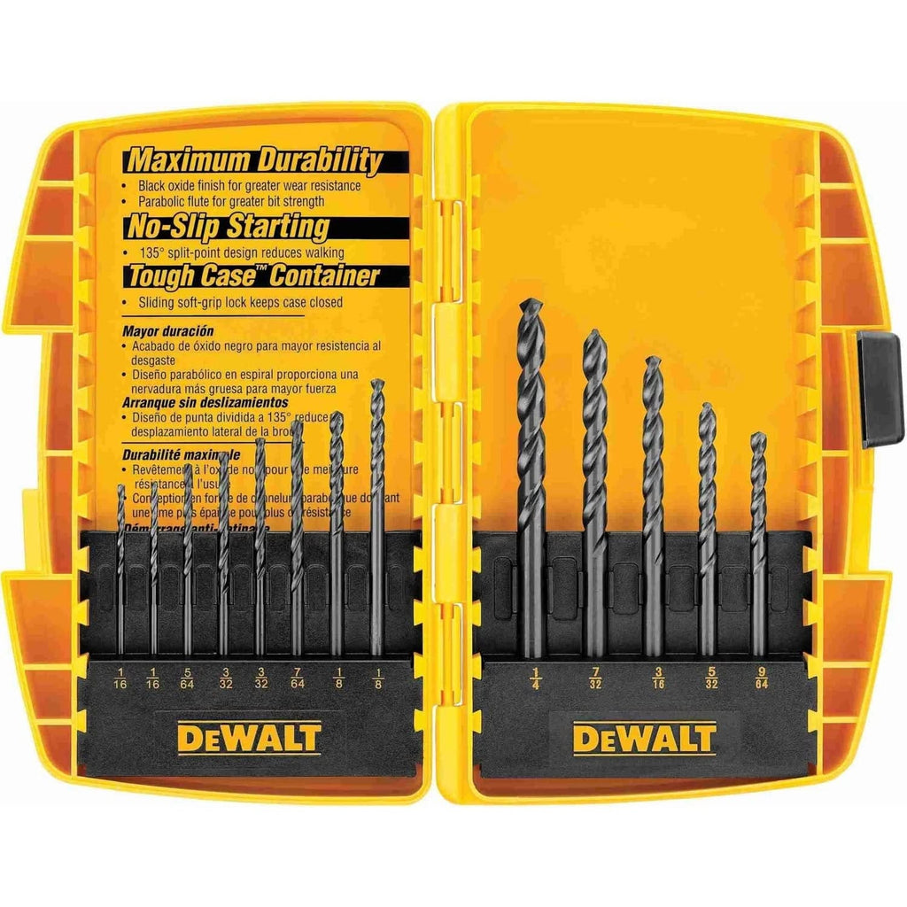 DeWalt DW1163 13 Piece Black Oxide Drill Bit Set