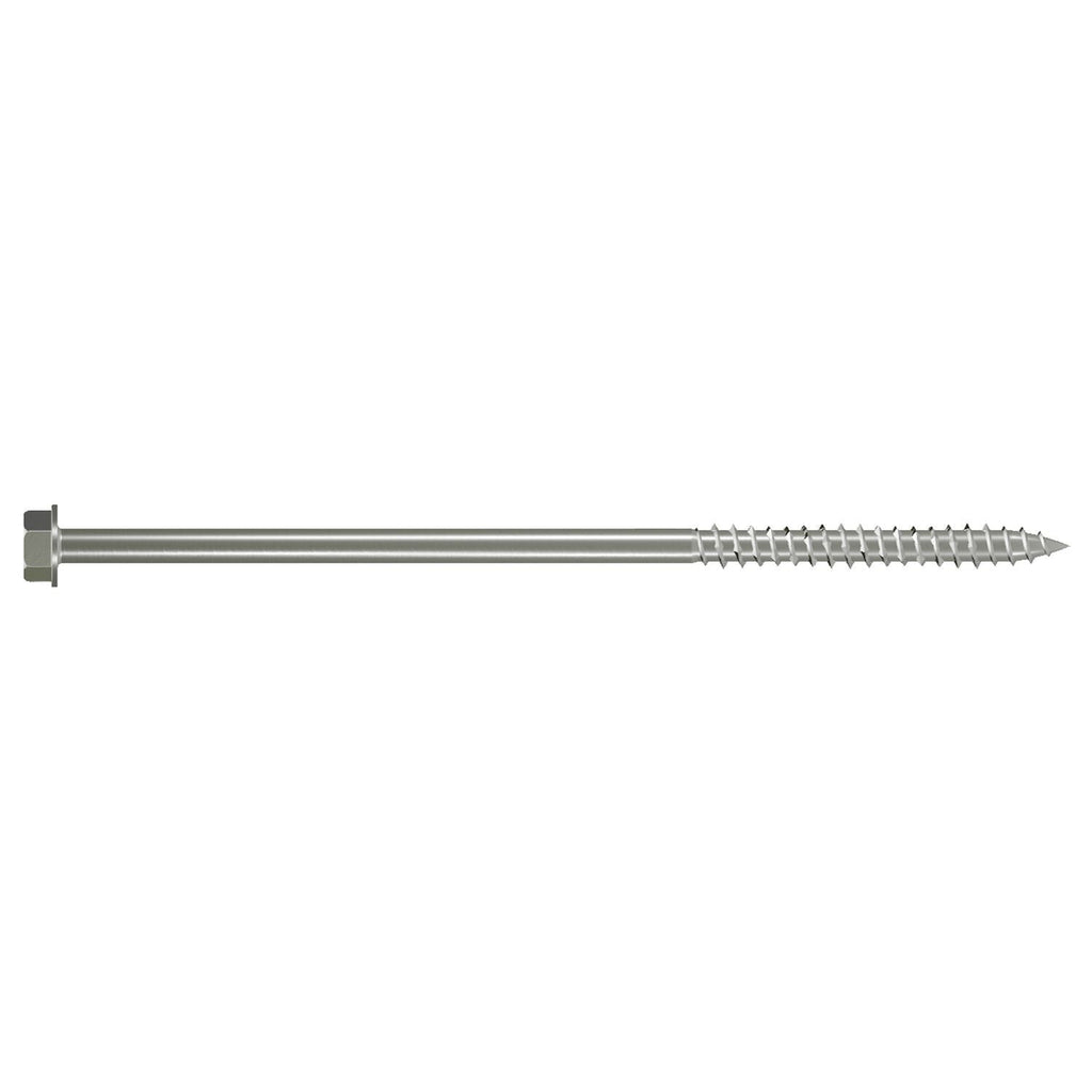 Simpson Strong-Tie SDWH27800SS-R10 Strong-Drive SDWH TIMBER-HEX SS Screw, 0.275-in. x 8-in. 1/2 Hex, Type 316, 10-Pack