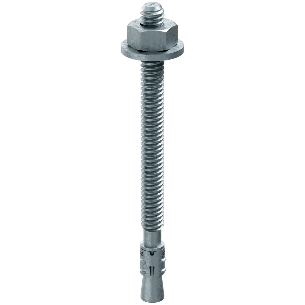 Simpson Strong-Tie STB2-25314MGF100 Strong-Bolt 2, 1/4-in. x 3-1/4-in. Mechanically Galvanized Wedge Anchor, Fully Assembled, 100-Pack
