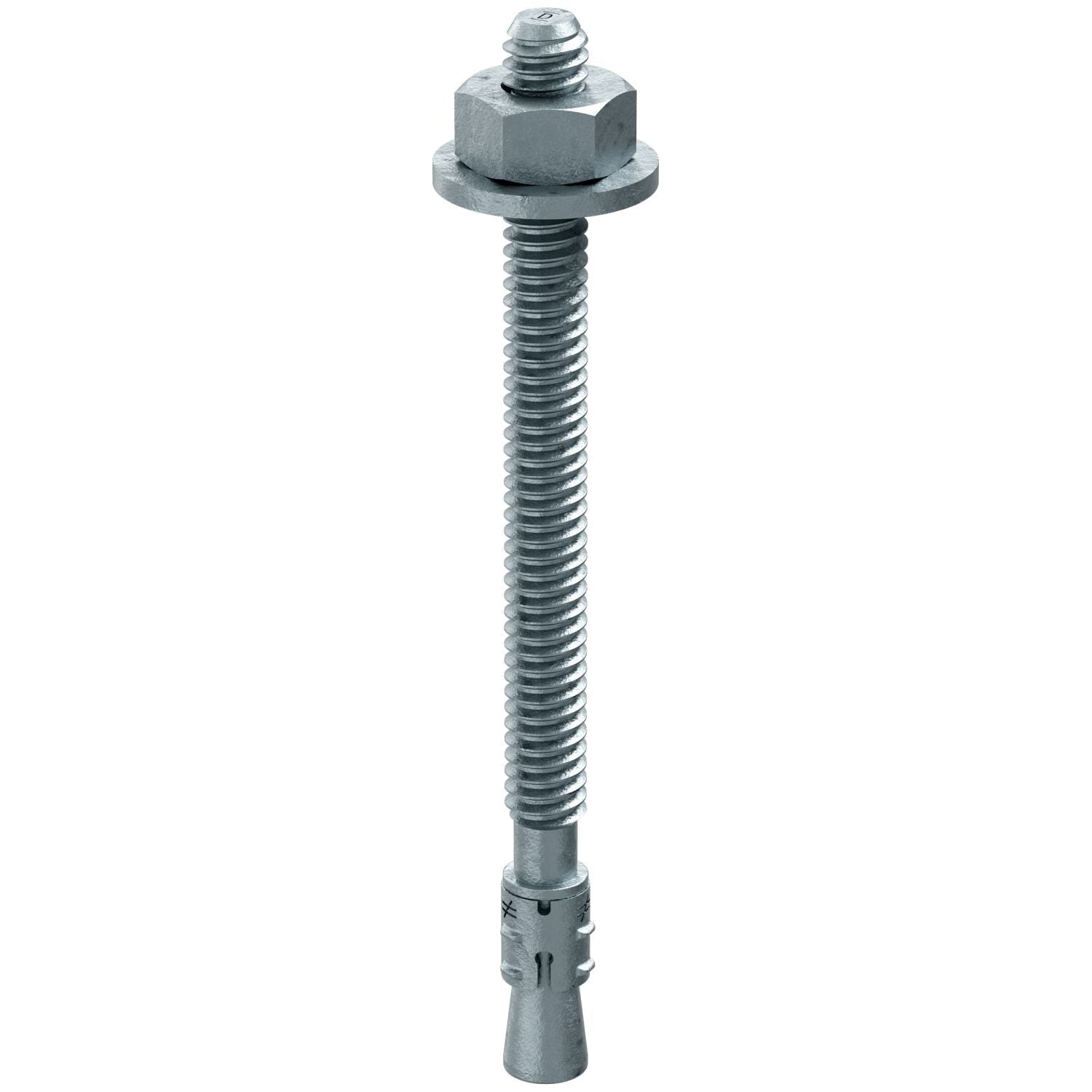 Simpson Strong-Tie STB2-25314MGF100 Strong-Bolt 2, 1/4-in. x 3-1/4-in. Mechanically Galvanized Wedge Anchor, Fully Assembled, 100-Pack