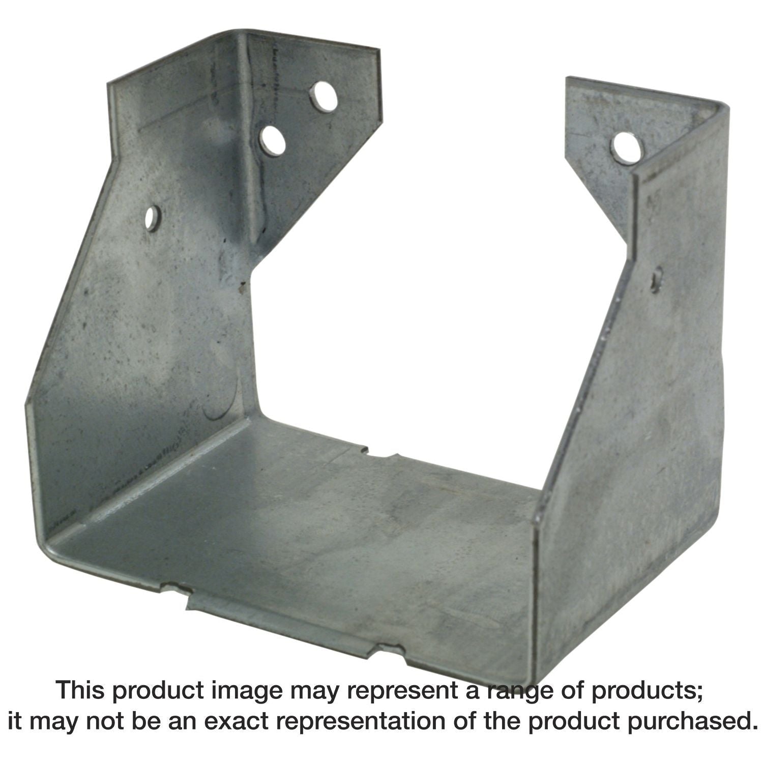 Simpson Strong-Tie HUC44 HUC Galvanized Face-Mount Concealed-Flange Joist Hanger for 4x4