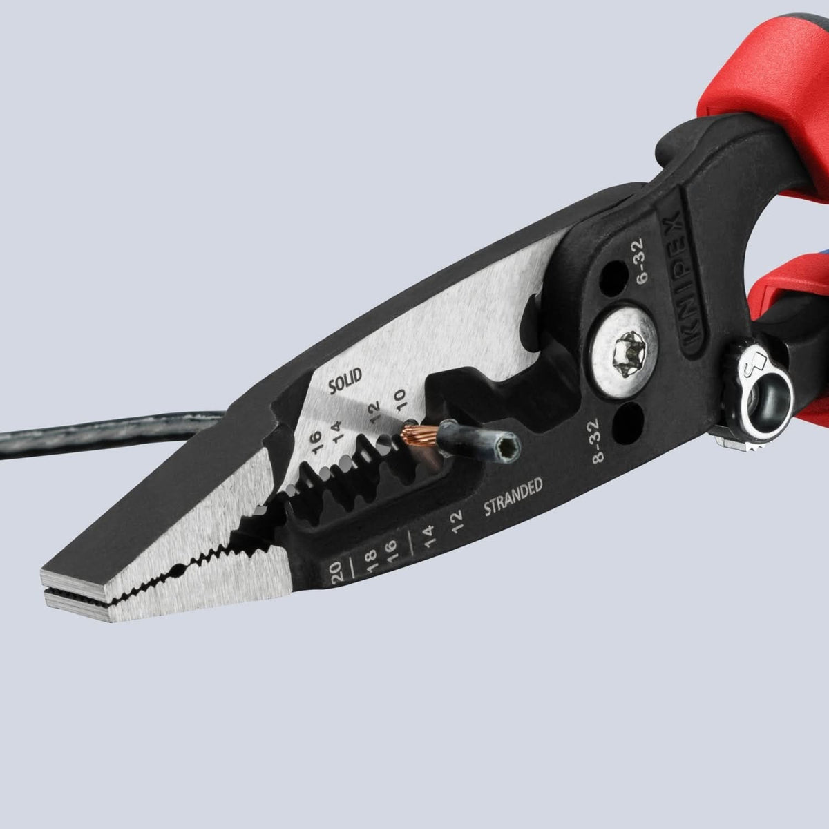 Knipex 13 72 8 Forged 8-in. 10-20 AWG Wire Stripper and Cutter